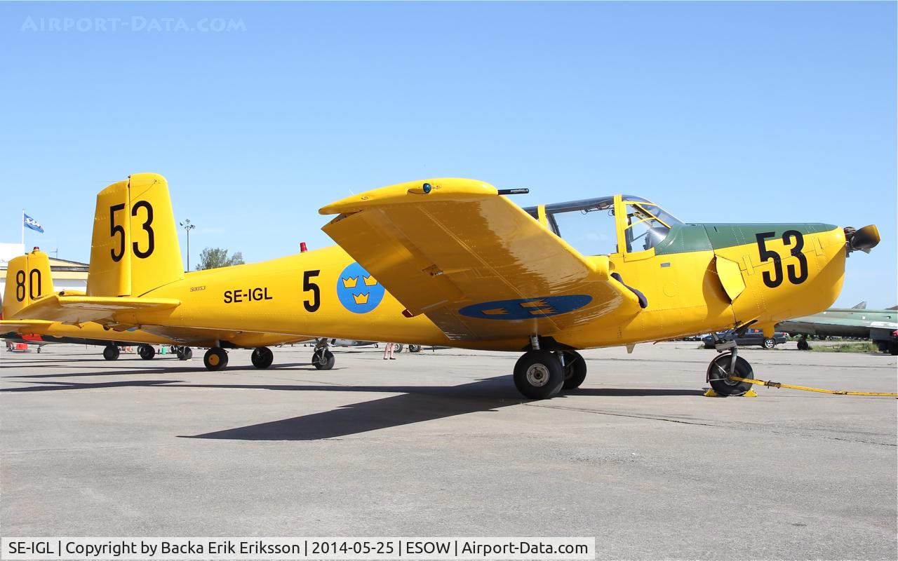 SE-IGL, 1953 Saab Sk.50B Safir (91B) C/N 91-262, Västerås RollOut Airshow 2014.