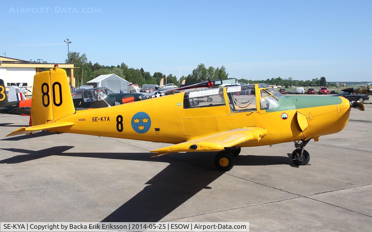 SE-KYA, 1960 Saab Sk.50C Safir C/N 91-395, Västerås RollOut Airshow 2014.