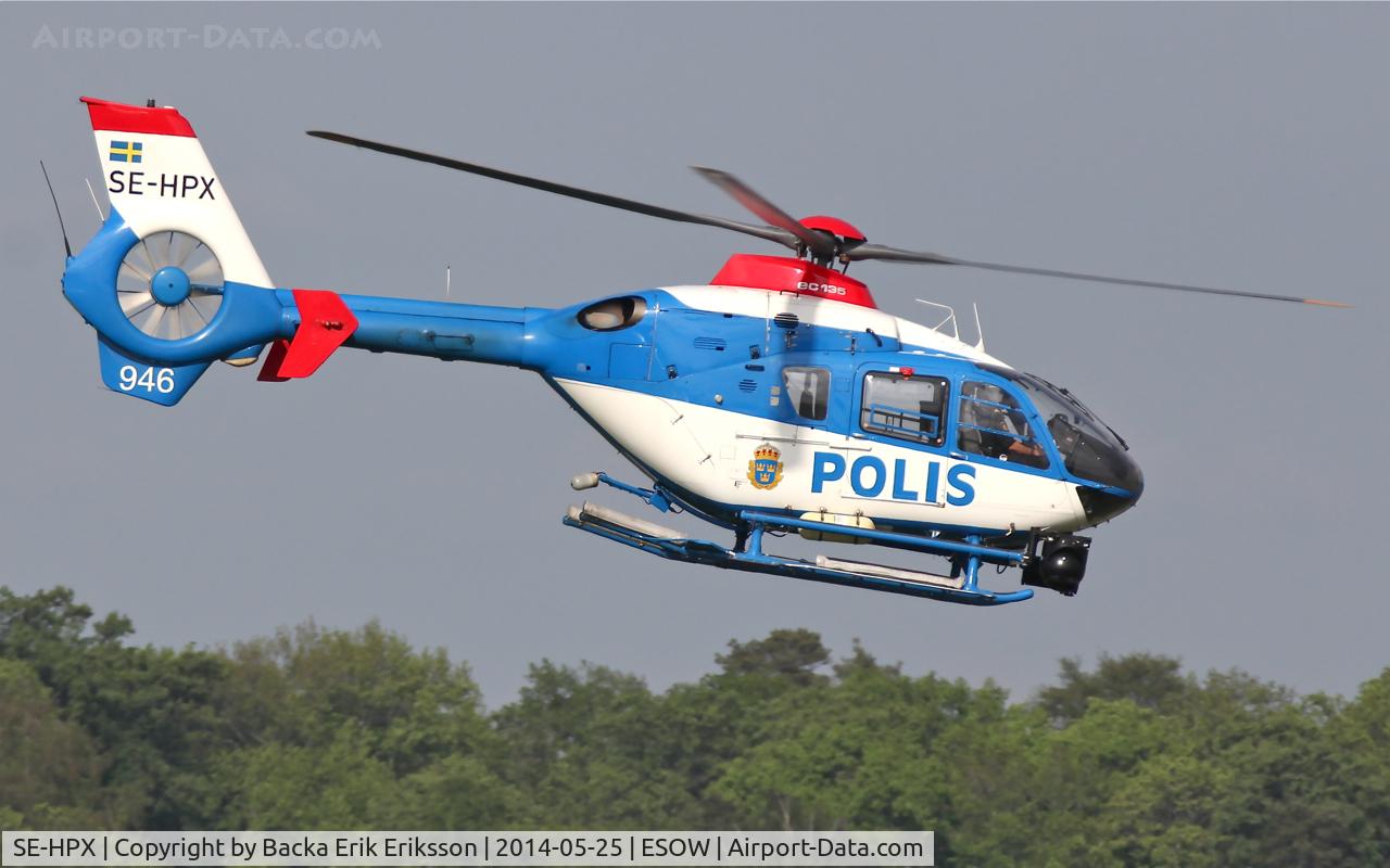 SE-HPX, 2002 Eurocopter EC-135P-2+ C/N 0240, Västerås RollOut Airshow 2014.