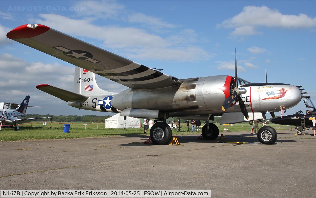 N167B, 1944 Douglas A-26B Invader C/N 27881, Västerås RollOut Airshow 2014.