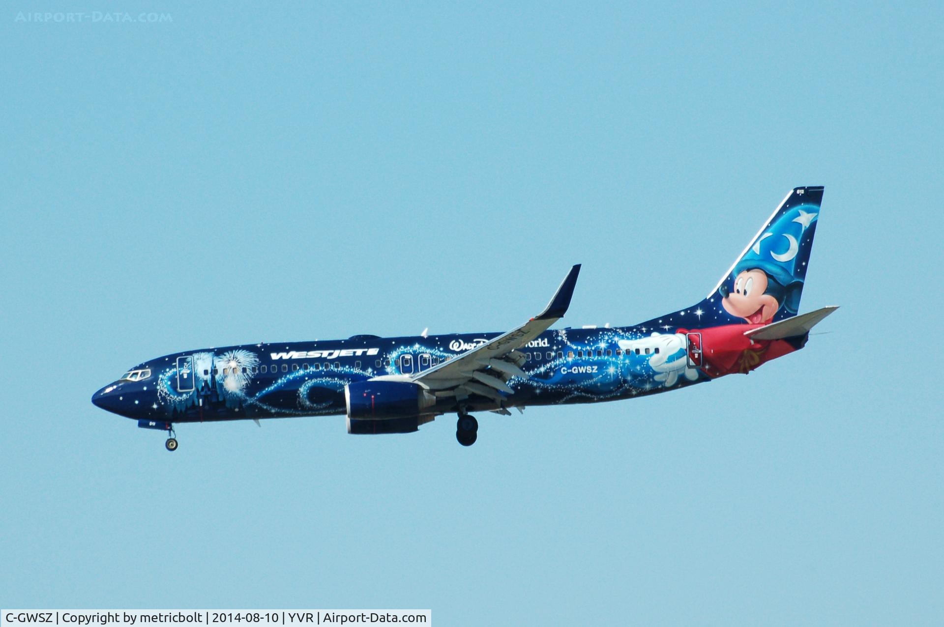 C-GWSZ, 2010 Boeing 737-8CT C/N 37092, Arrival from Cancun