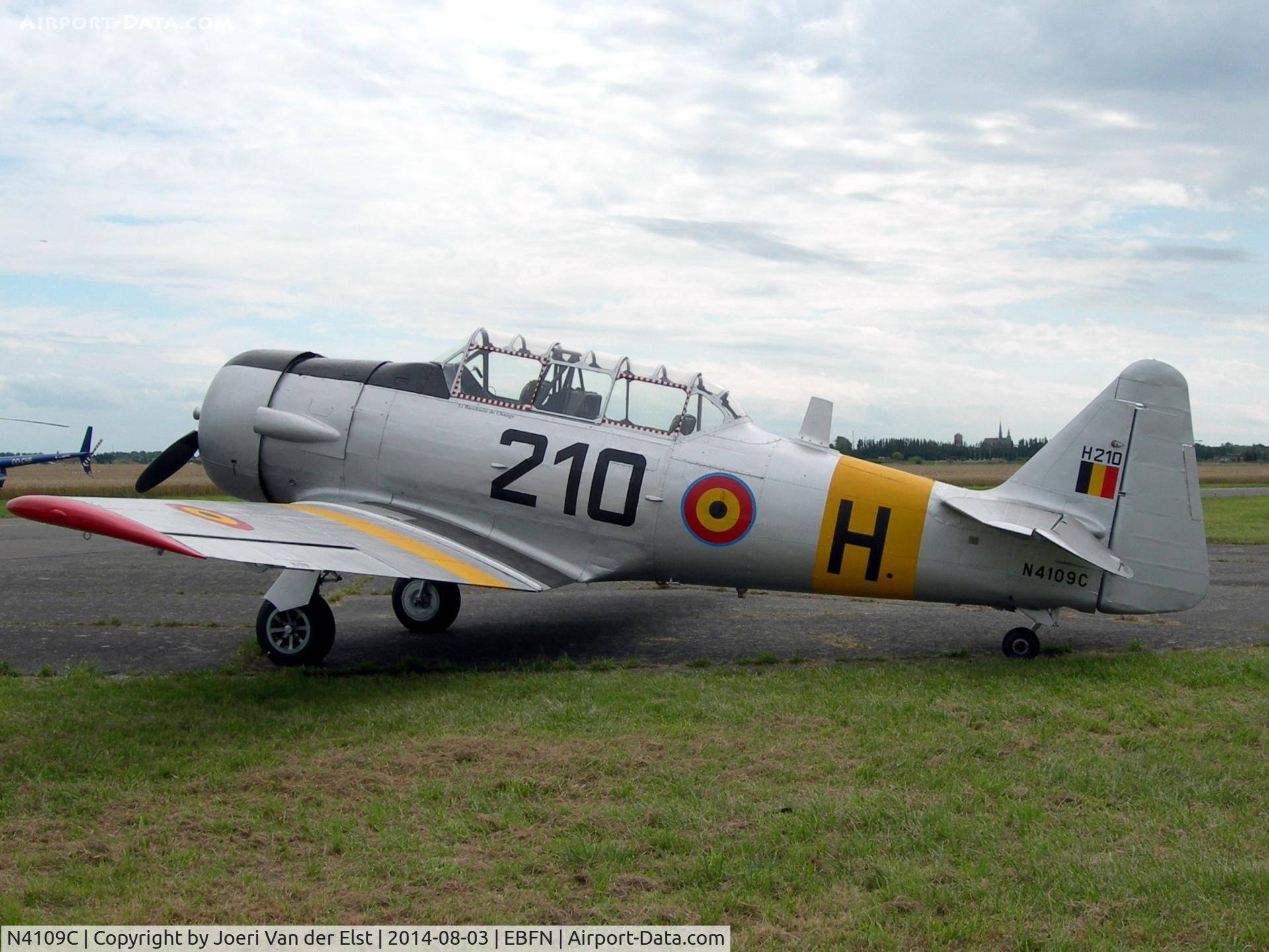 N4109C, 1952 North American T-6G Texan C/N SA-078, Fly-in Koksijde 2014