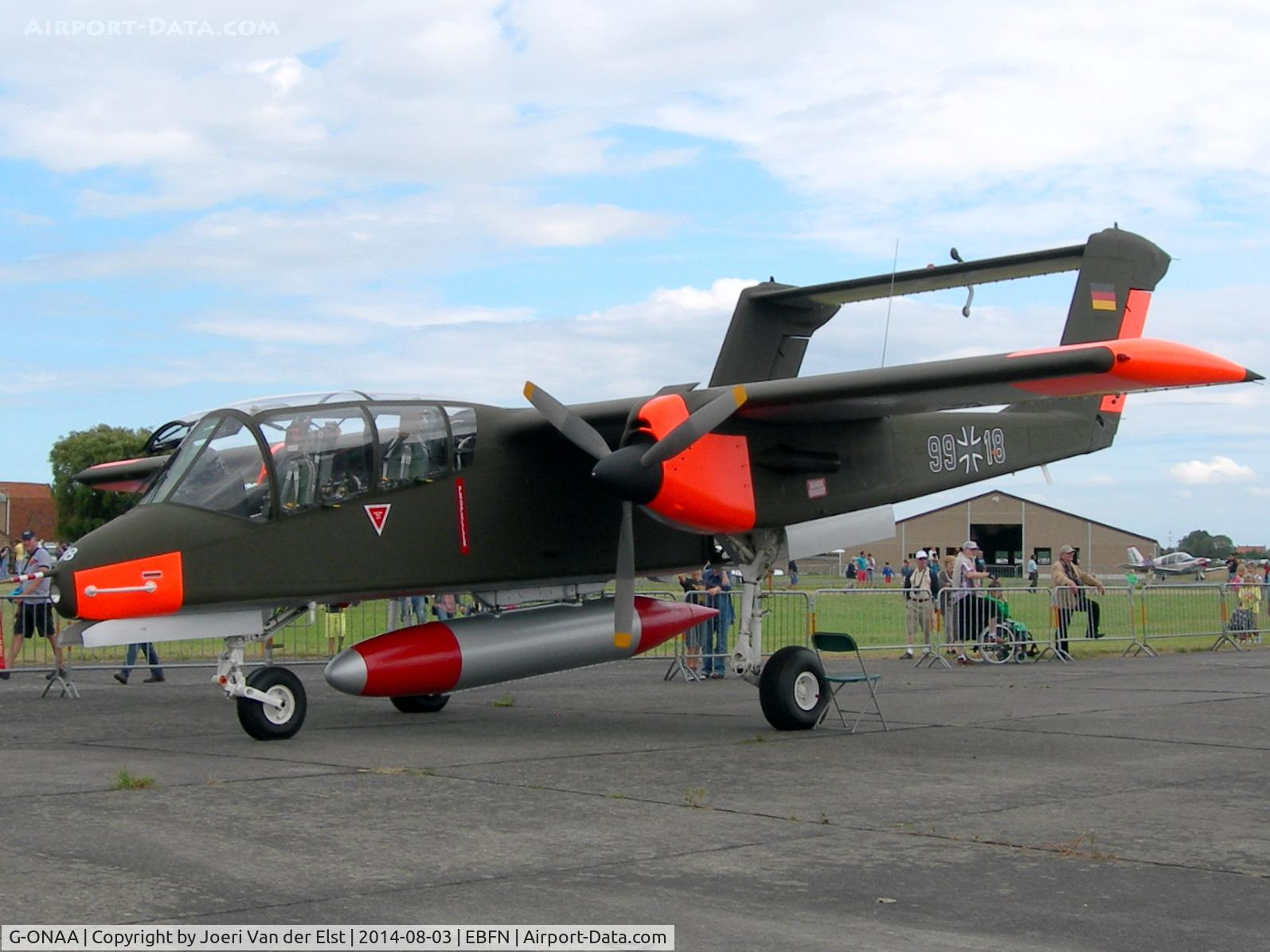 G-ONAA, 1971 North American OV-10B Bronco C/N 338-3, Fly-in Koksijde 2014