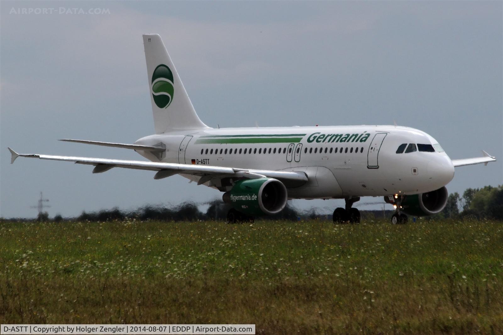 D-ASTT, 2008 Airbus A319-112 C/N 3560, Crawling down twy Echo 7....