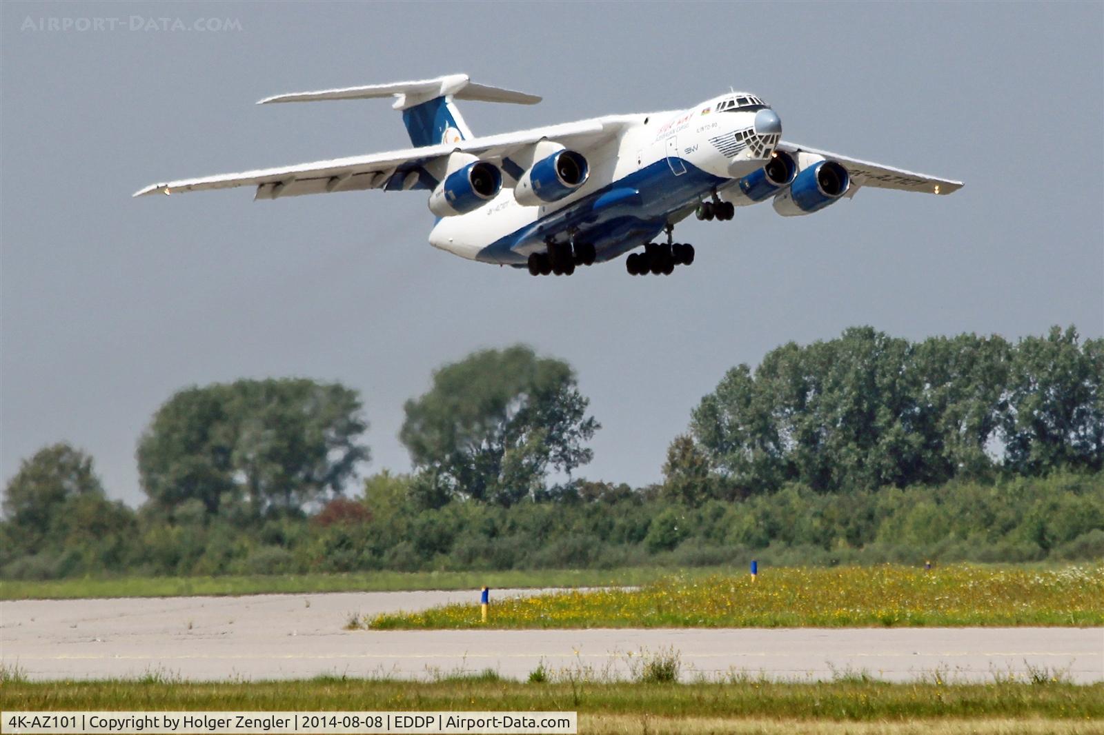 4K-AZ101, 1997 Ilyushin Il-76TD-90VD C/N 1063420716, Lift-off on rwy 08L....