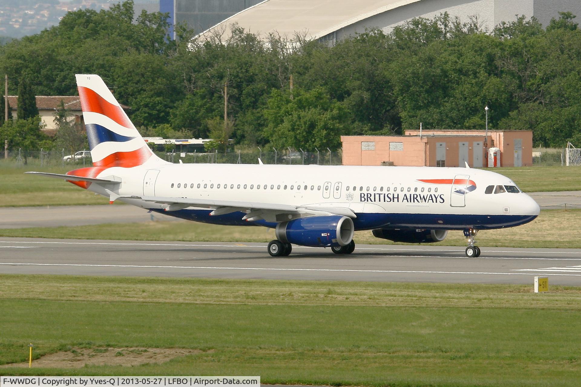 F-WWDG, 2013 Airbus A320-232 C/N 5634, Airbus A320-232, Take off Rwy 14R for flight test, Toulouse Blagnac Airport (LFBO-TLS)