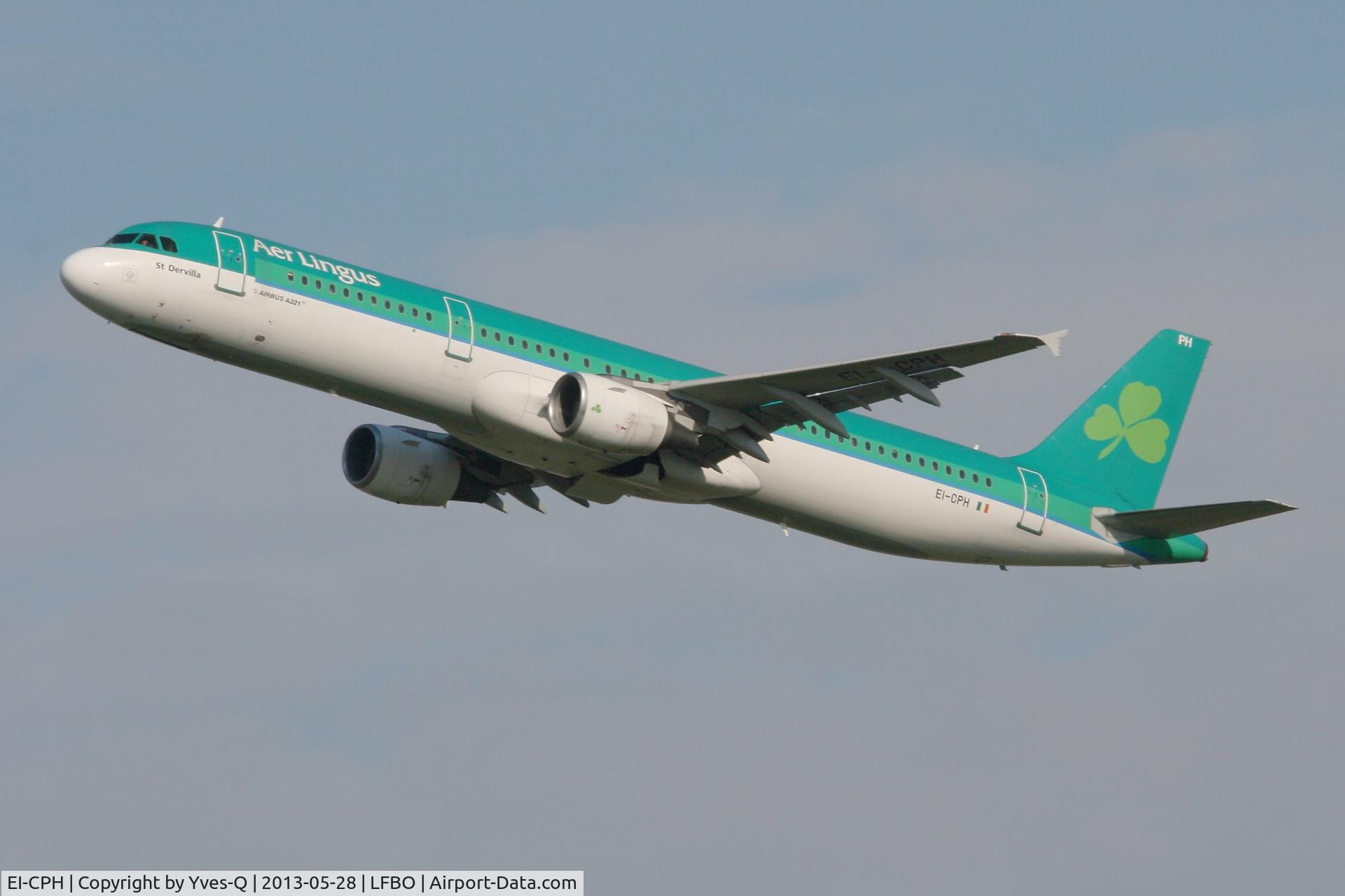 EI-CPH, 1999 Airbus A321-211 C/N 1094, Airbus A321-211, Take-off Rwy 32L, Toulouse Blagnac Airport (LFBO-TLS)