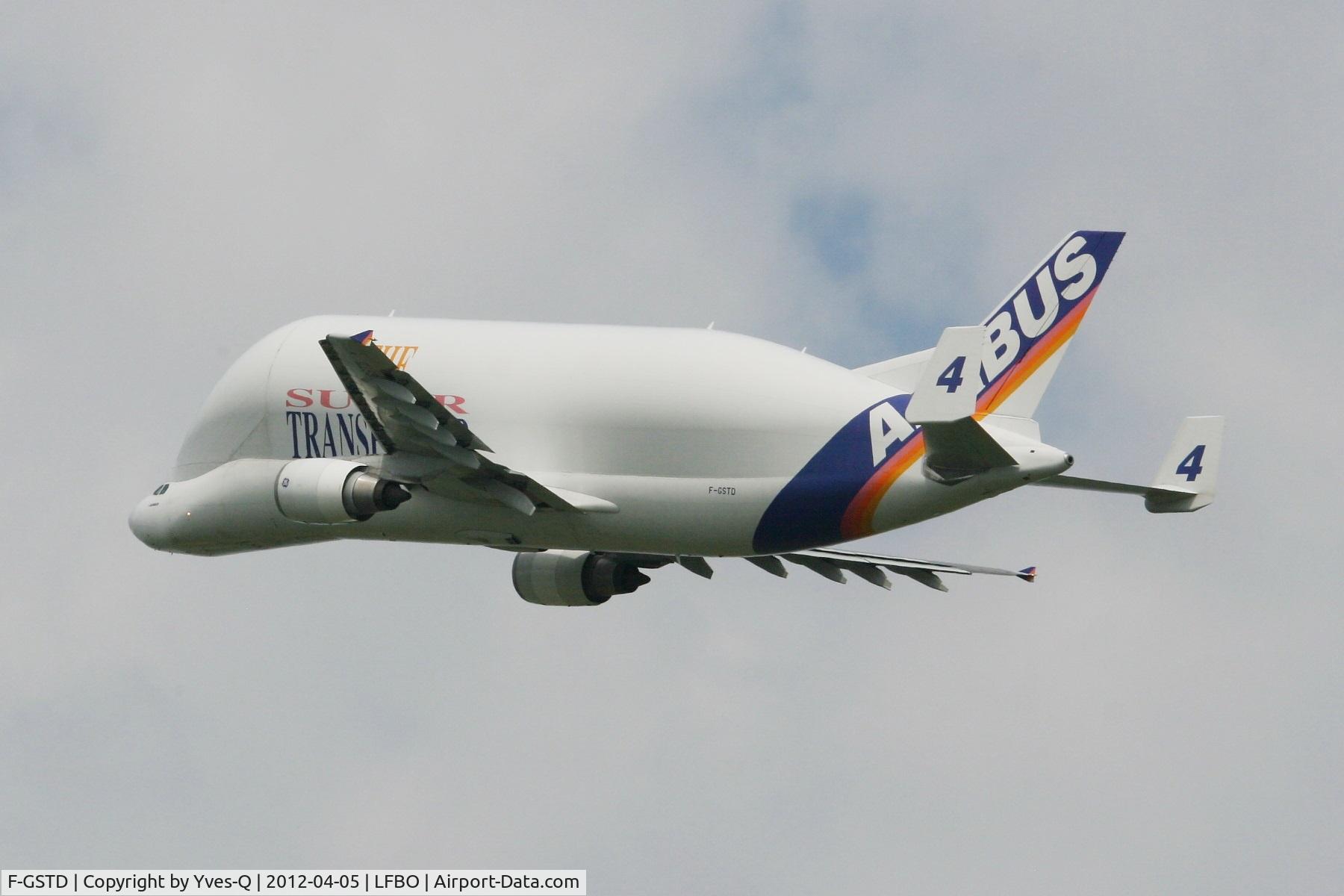 F-GSTD, 1998 Airbus A300B4-608ST Beluga C/N 776, Airbus A300-605ST Beluga, Take-off Rwy 32L, Toulouse Blagnac Airport (LFBO-TLS)