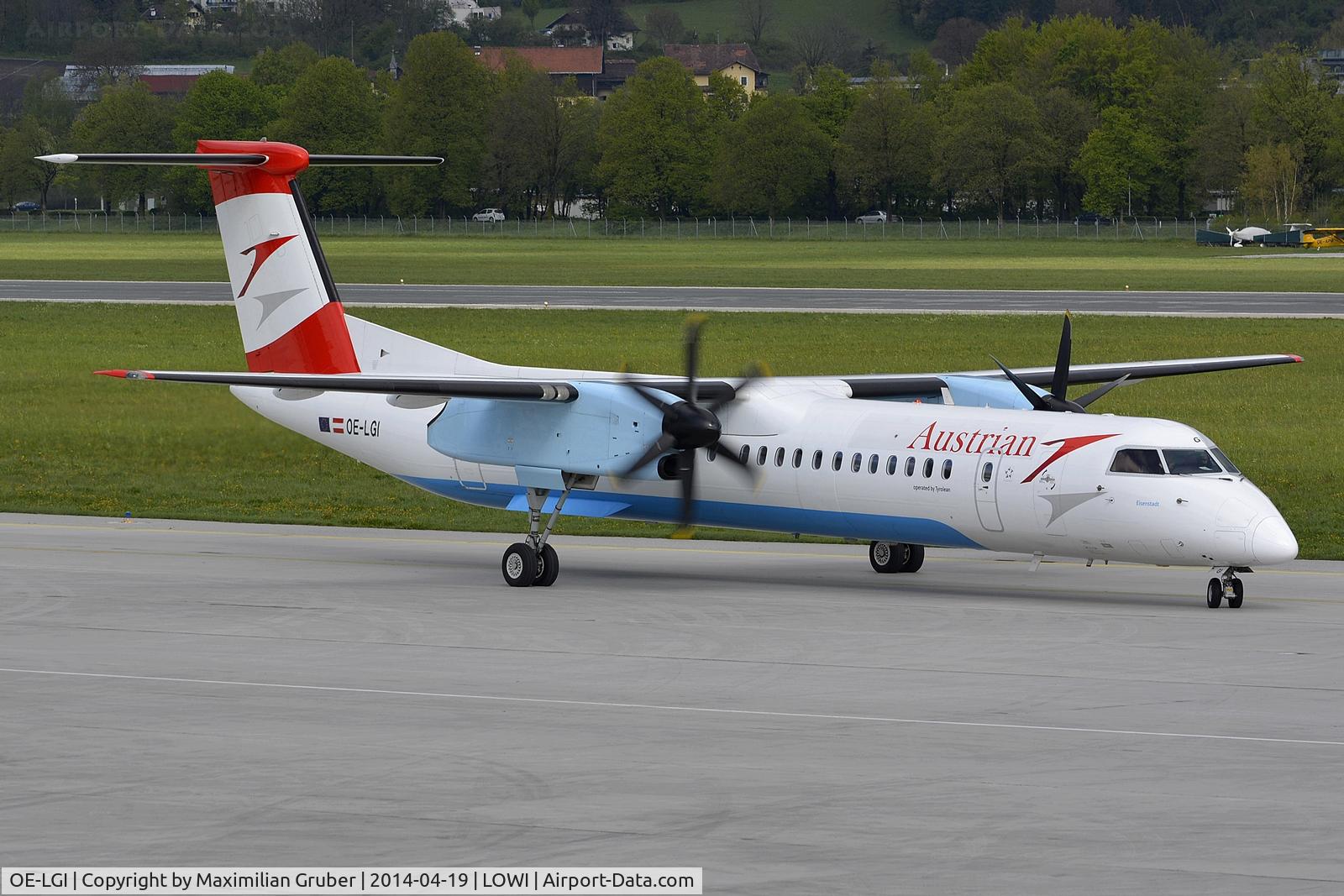 OE-LGI, 2004 De Havilland Canada DHC-8-402Q Dash 8 C/N 4100, Austrian (Tyrolean)