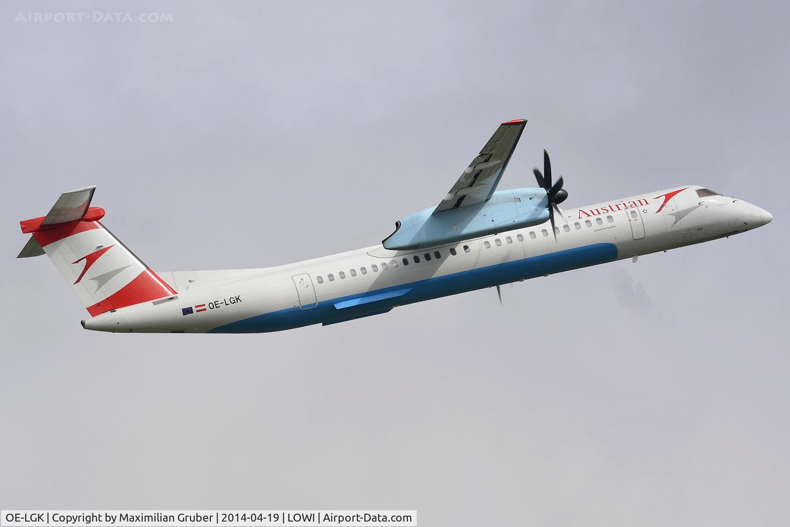 OE-LGK, 2009 De Havilland Canada DHC-8-402Q Dash 8 C/N 4280, Austrian (Tyrolean)