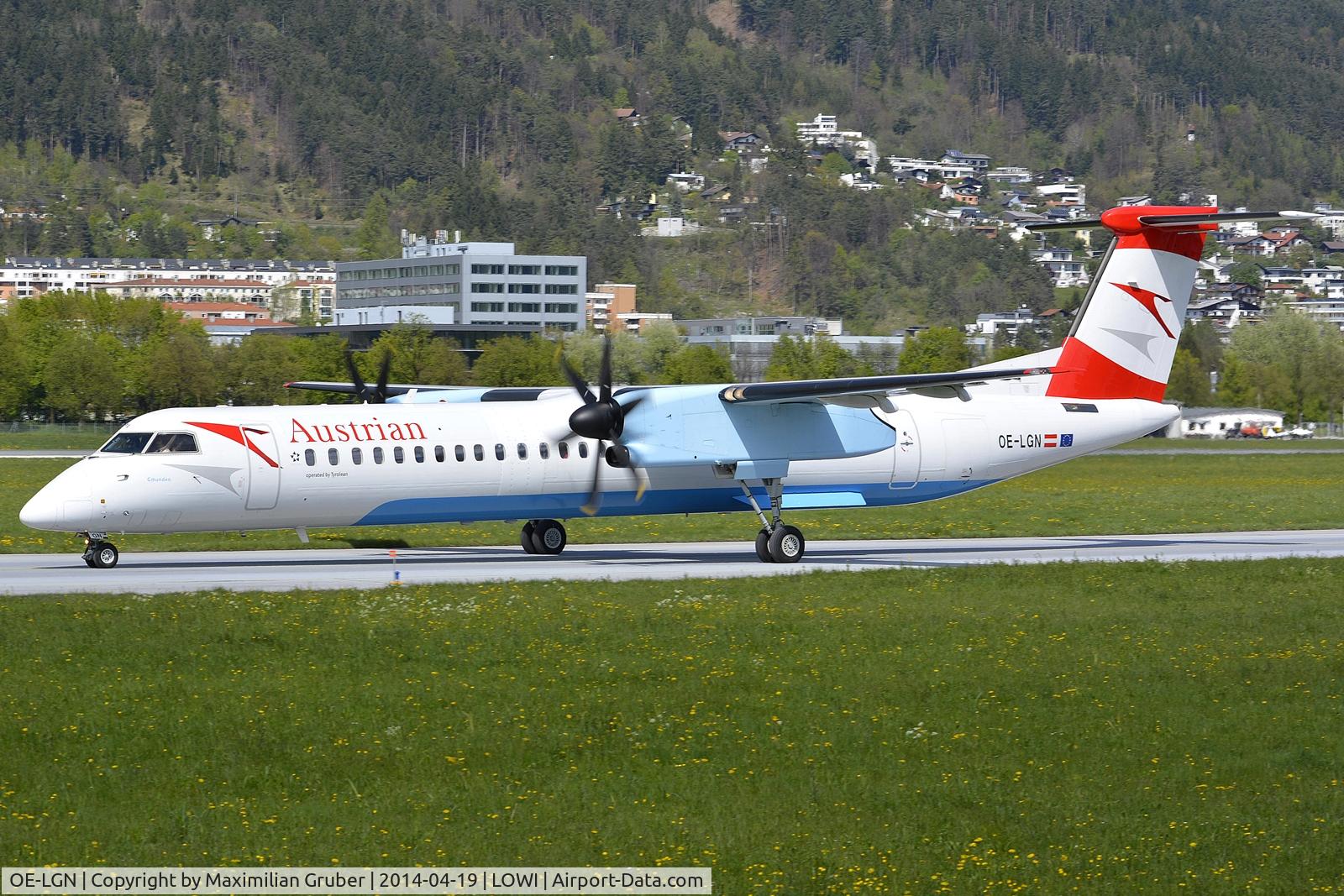 OE-LGN, 2010 De Havilland Canada DHC-8-402Q Dash 8 C/N 4326, Austrian (Tyrolean)