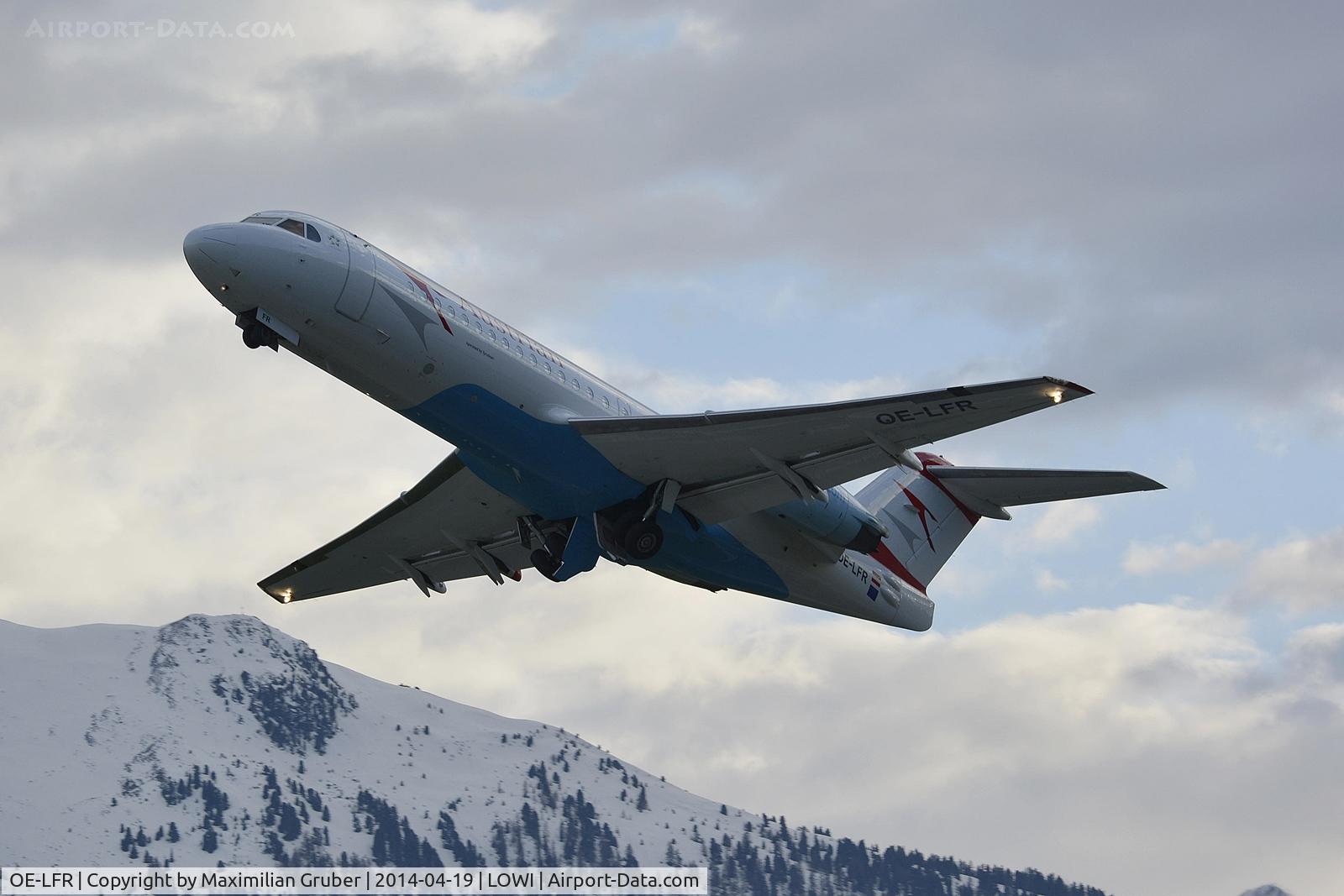 OE-LFR, 1996 Fokker 70 (F-28-0070) C/N 11572, Austrian (Tyrolean)