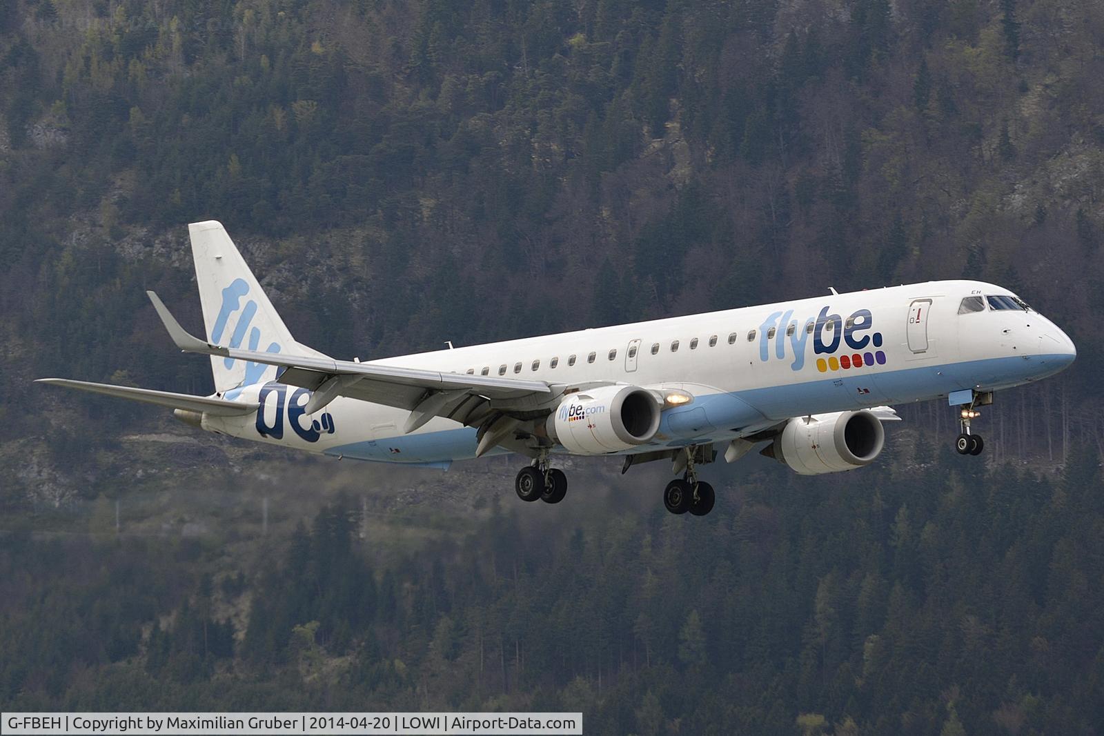 G-FBEH, 2007 Embraer 195LR (ERJ-190-200LR) C/N 19000128, FlyBe
