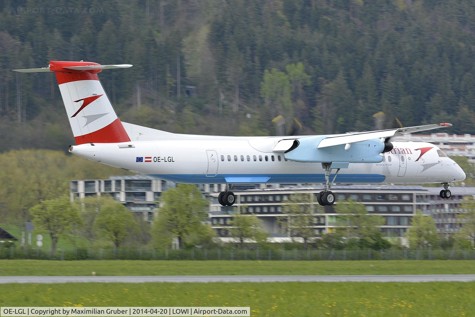 OE-LGL, 2010 De Havilland Canada DHC-8-402Q Dash 8 C/N 4310, Austrian (Tyrolean)