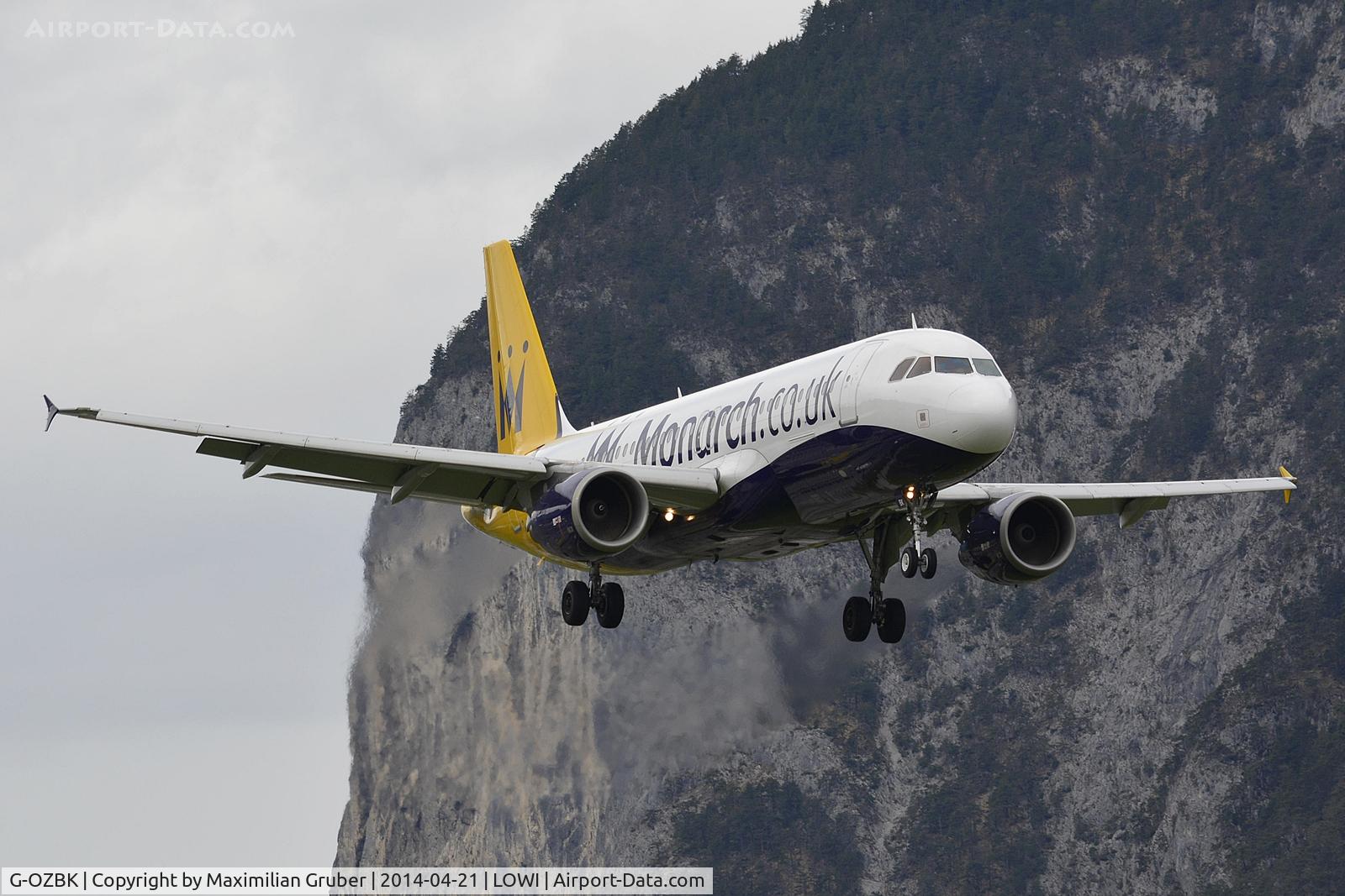 G-OZBK, 2000 Airbus A320-214 C/N 1370, Monarch Airlines