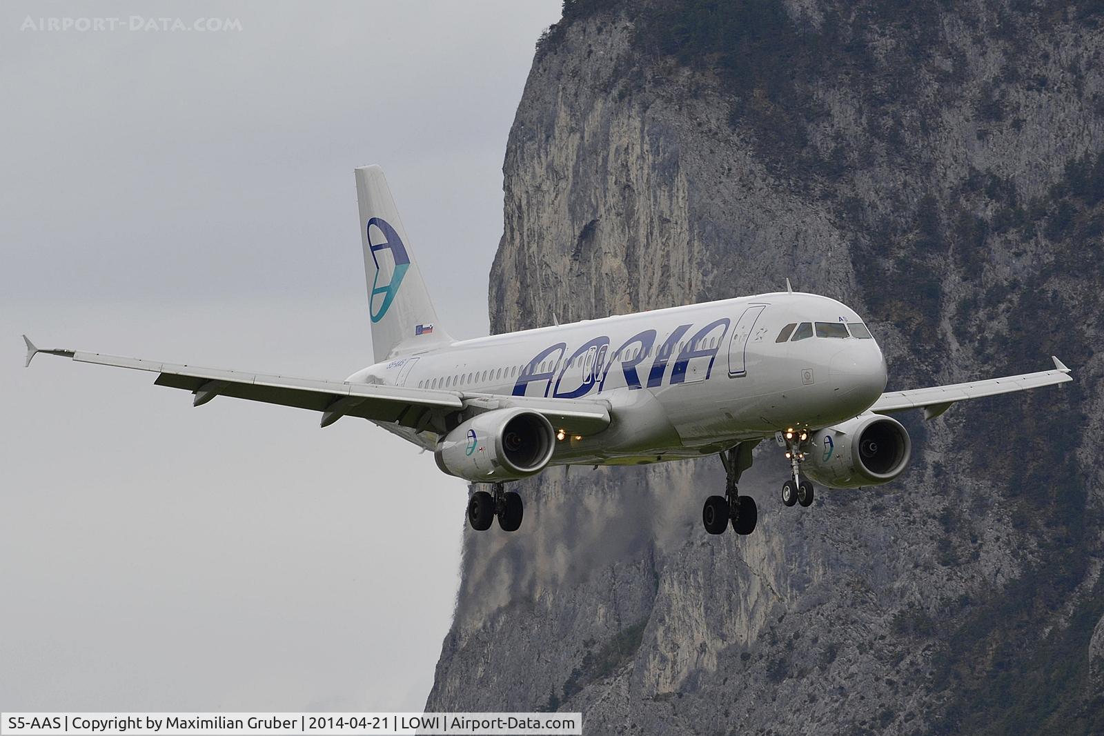 S5-AAS, 1993 Airbus A320-231 C/N 444, Adria Airways