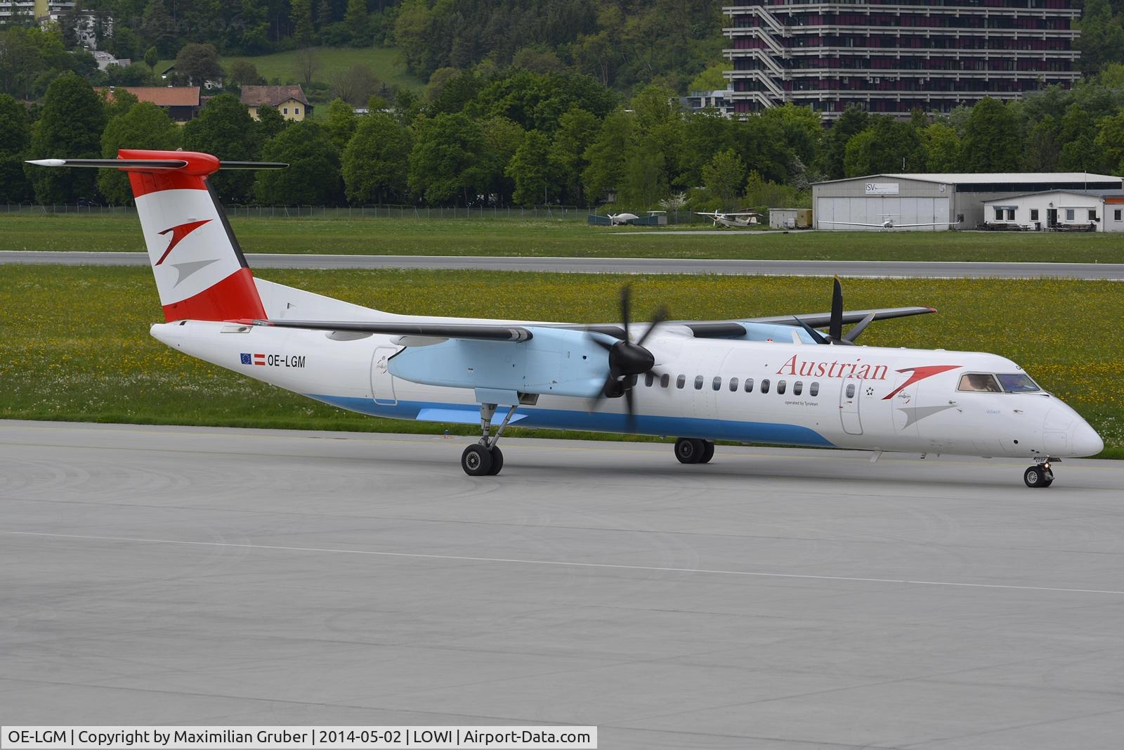 OE-LGM, 2010 De Havilland Canada DHC-8-402Q Dash 8 C/N 4319, Austrian (Tyrolean)