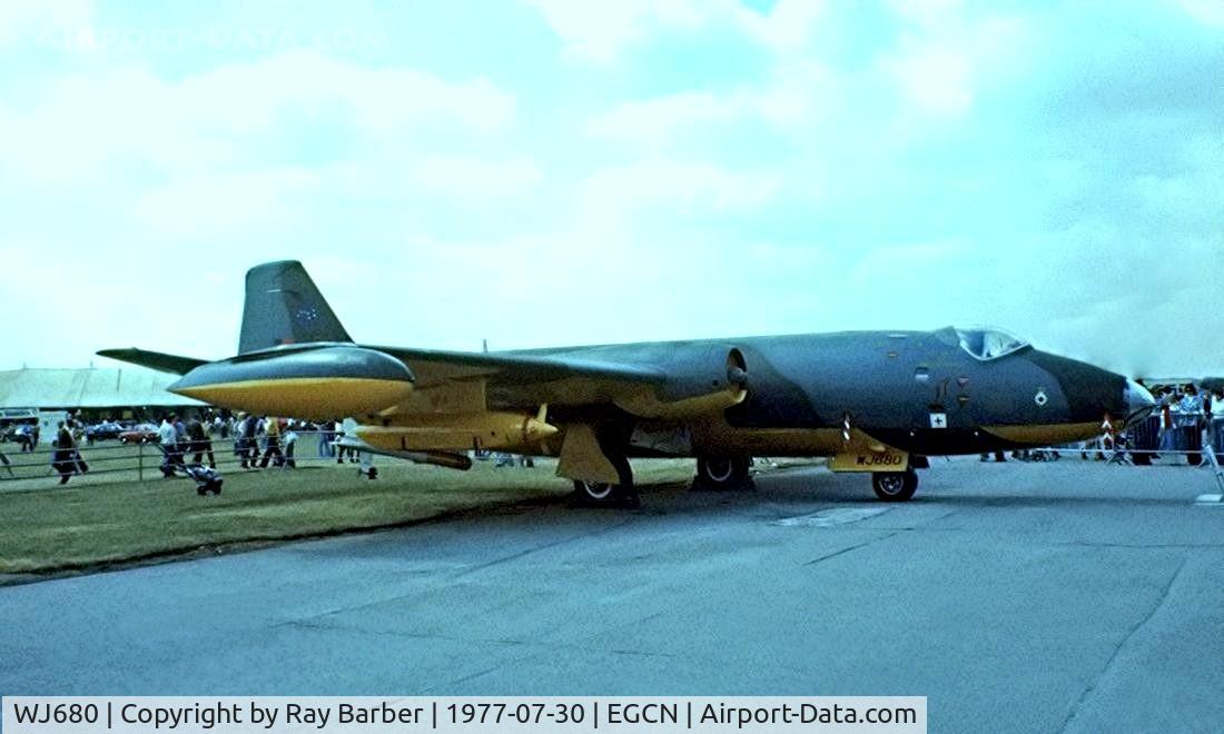 WJ680, 1955 English Electric Canberra TT.18 C/N EEP71324, English Electric Canberra TT.18 [HP2238] (Royal Air Force) RAF Finningley~G 30/07/1977