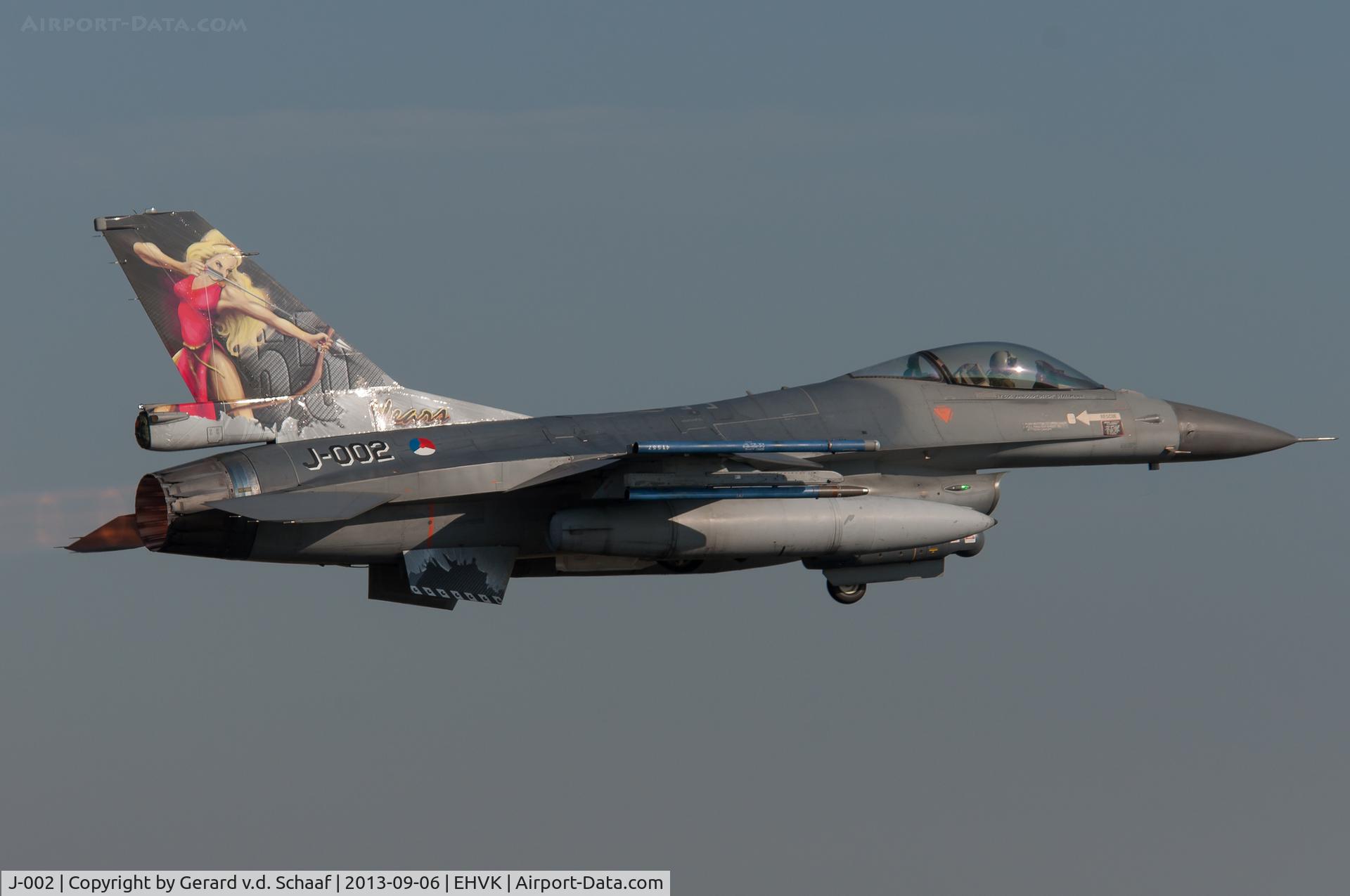 J-002, Fokker F-16A Fighting Falcon C/N 6D-158, Take off from Volkel