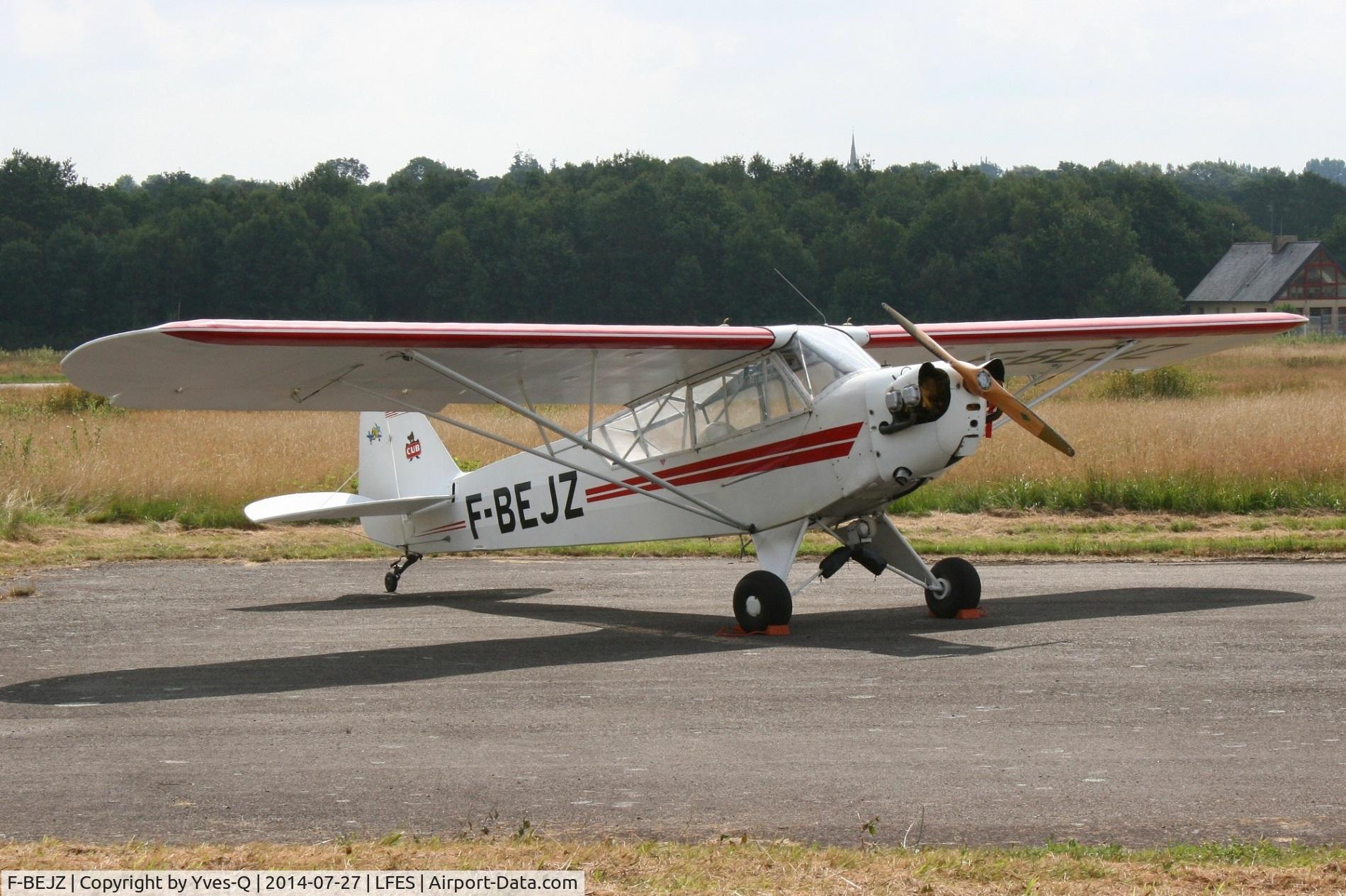F-BEJZ, Piper J3C-65 Cub Cub C/N 11457, Piper J3C-65 Cub, Static display, Guiscriff airfield (LFES) open day 2014