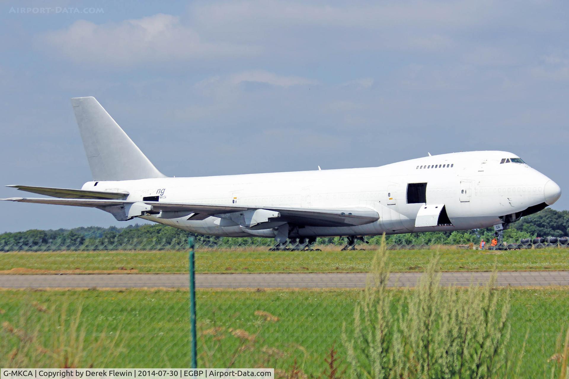 G-MKCA, 1980 Boeing 747-2B5B/SF C/N 22482, 747-2B5B, MK Airlines, seen at Kemble Airport.