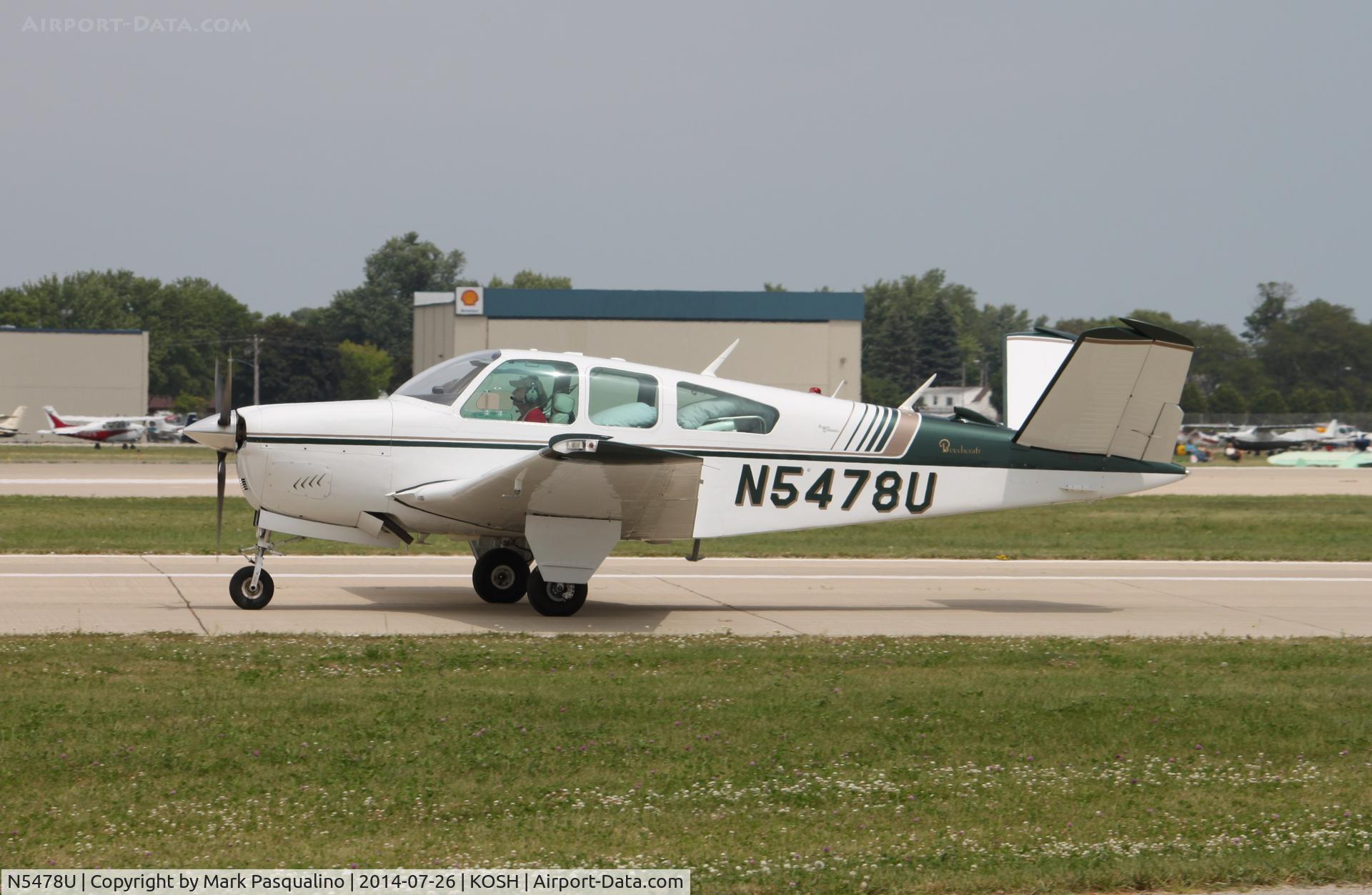 N5478U, 1967 Beech V35 Bonanza C/N D-8566, Beech V35