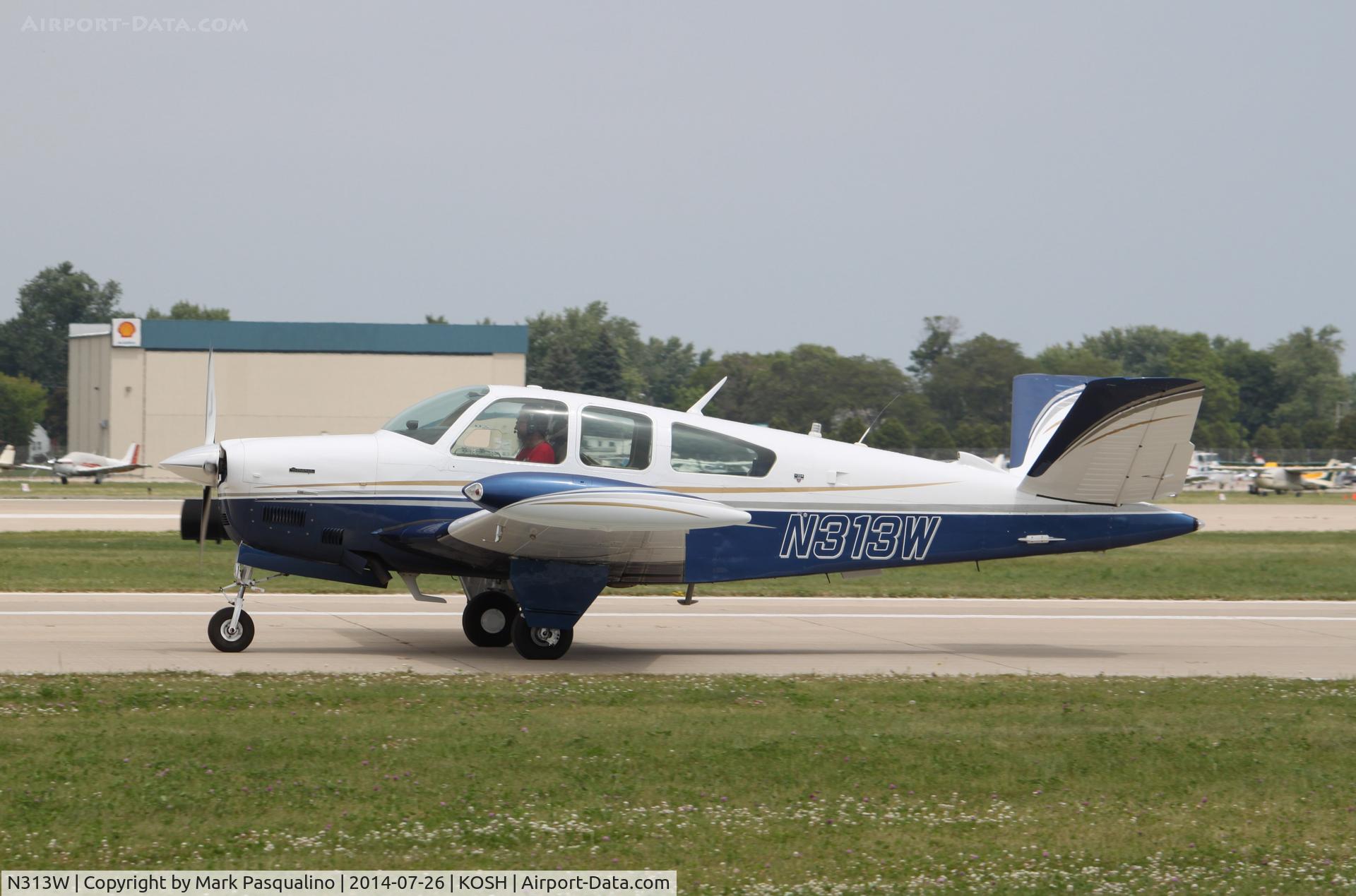 N313W, 1981 Beech V35B Bonanza C/N D-10363, Beech V35B