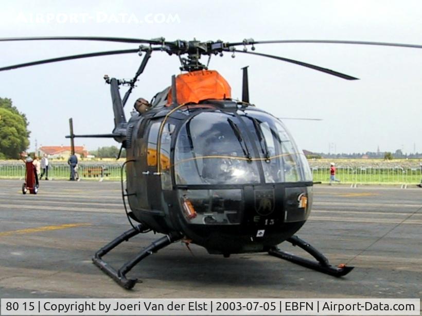 80 15, MBB Bo.105M C/N 5015, Koksijde Air Show 2003