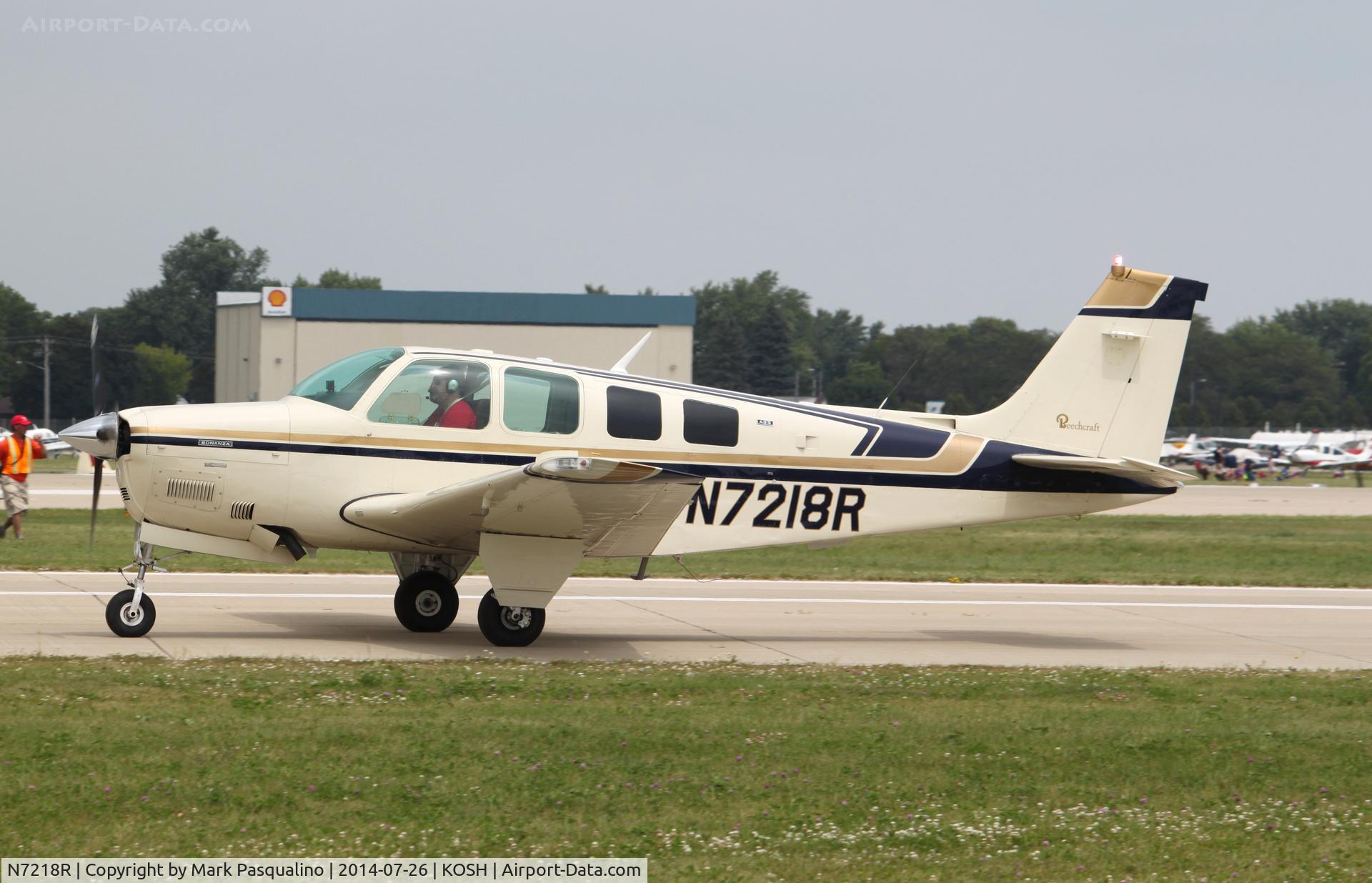 N7218R, 1974 Beech A36 Bonanza 36 C/N E-616, Beech A36