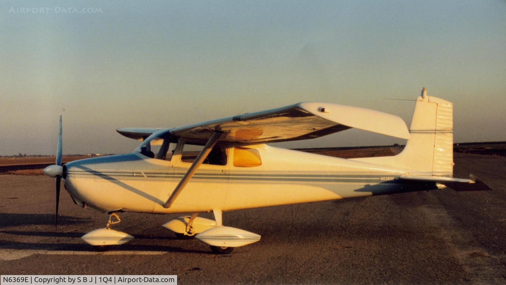 N6369E, 1959 Cessna 172 C/N 46469, 69E in the setting sun. OK-call me a big time Cessna fan (owned seven cessnas) ,but they made a lot of very good planes and the C172 was one of them!!