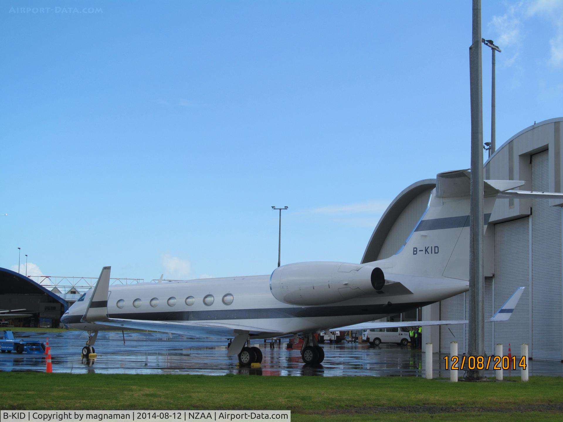 B-KID, Gulfstream Aerospace V-SP G550 C/N 5115, regular visitor to AKL