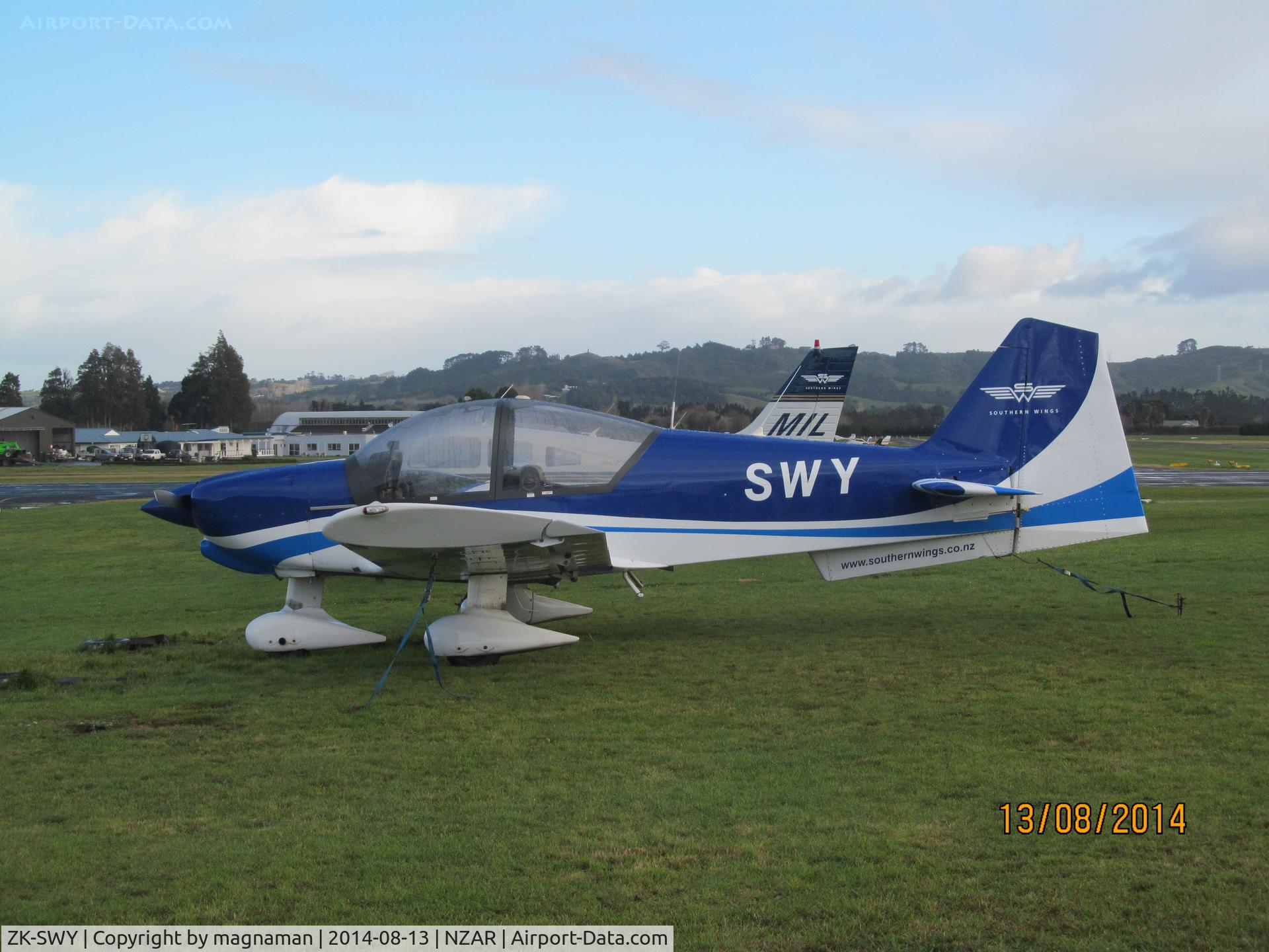 ZK-SWY, Alpha R2160 C/N 160A-06004, New resident at Ardmore up from south island