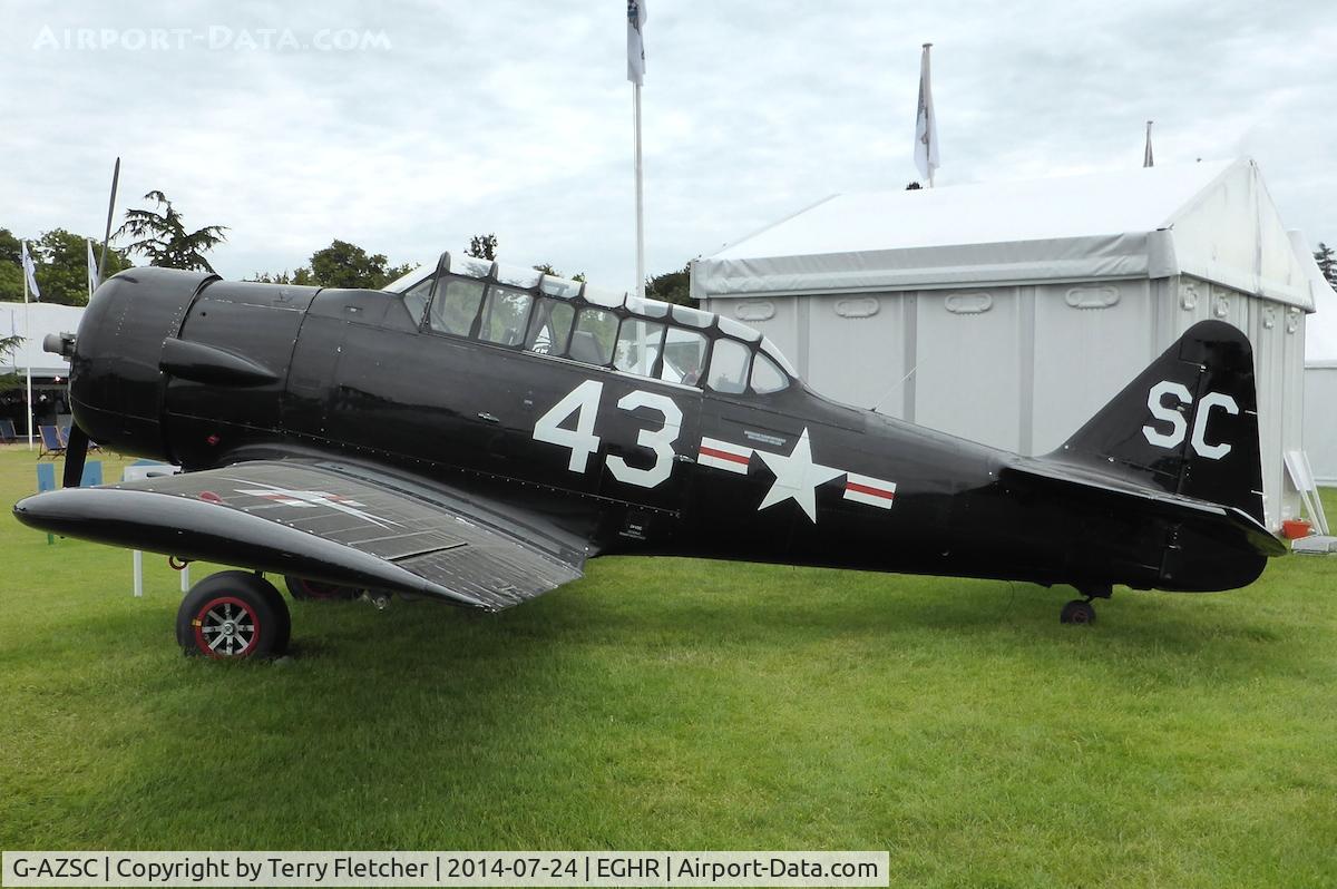 G-AZSC, 1943 Noorduyn AT-16 Harvard IIB C/N 14A-1363, 1943 Noorduyn AT-16 Harvard IIB, c/n: 14A-1363 at Goodwood
