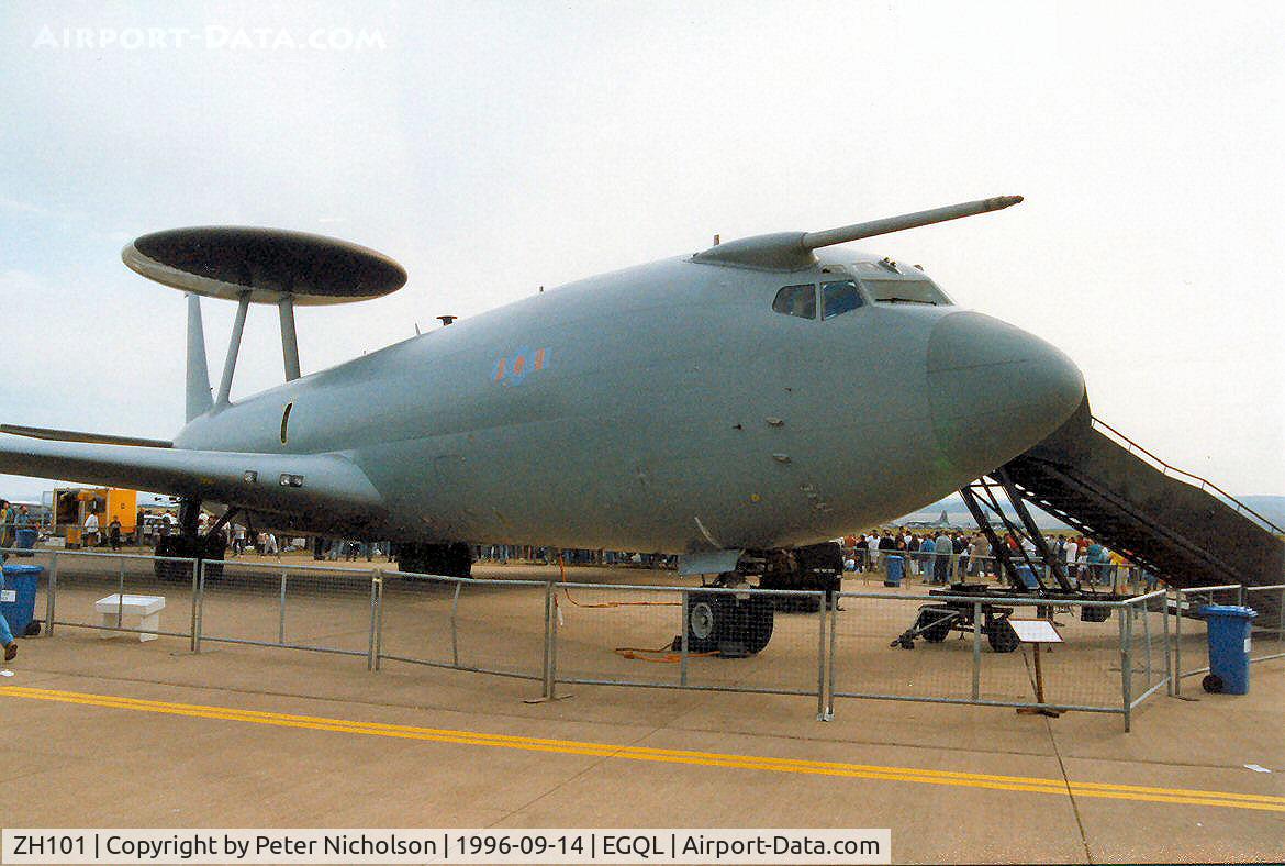 ZH101, 1989 Boeing E-3D Sentry AEW.1 C/N 24109, Sentry AEW.1, Callsign Nato 44, of 8 Squadron based at RAF Waddington on display at the 1996 RAF Leuchars Airshow.