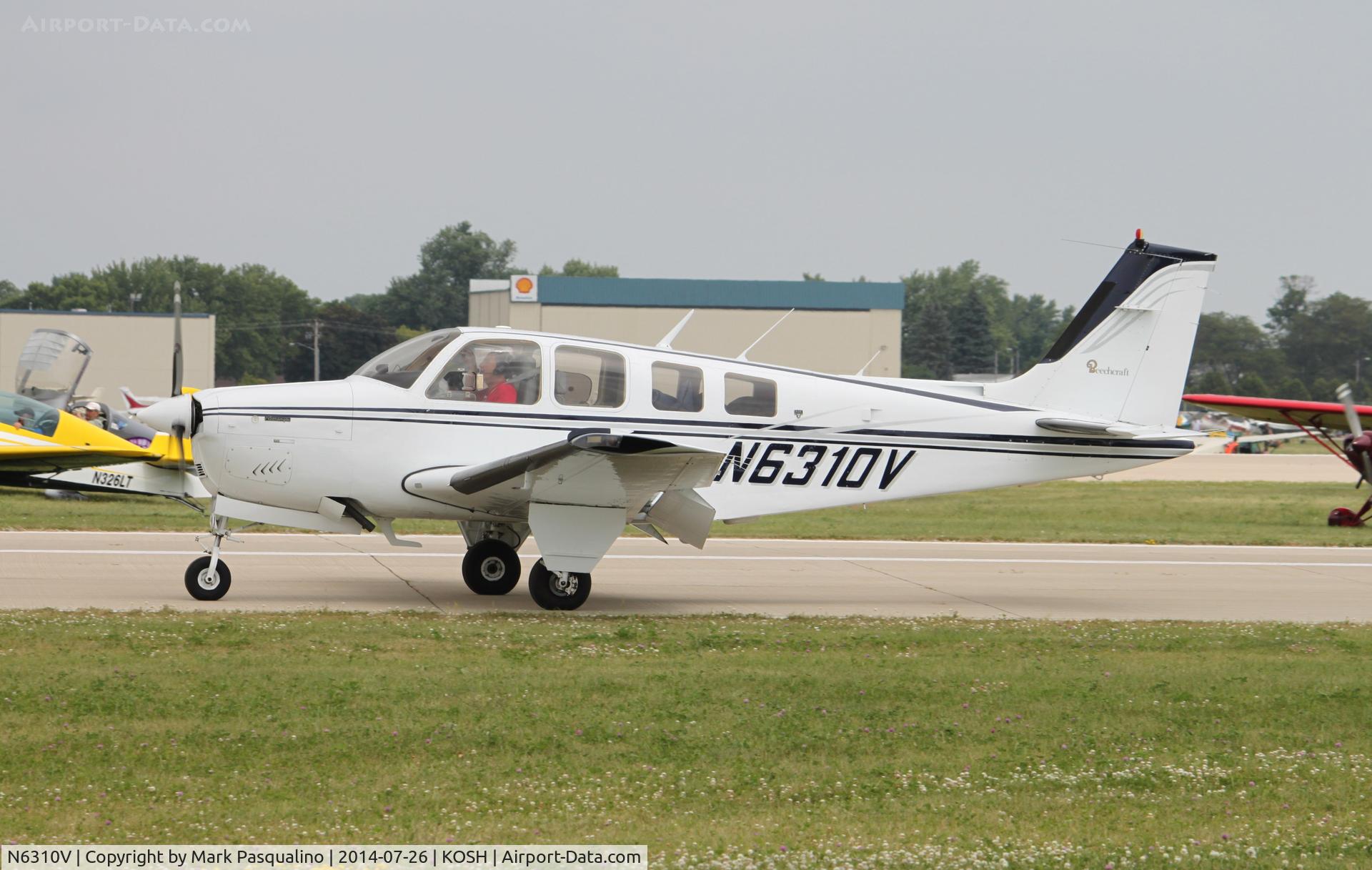 N6310V, 1982 Beech A36 Bonanza 36 C/N E-2021, Beech A36
