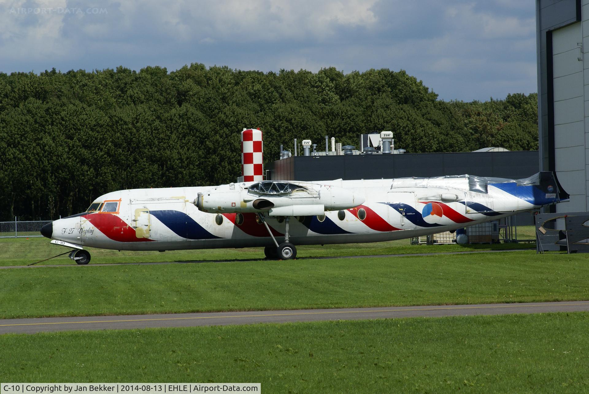 C-10, 1960 Fokker F-27-300M Troopship C/N 10160, In front of QAPS (for a museum restauration perhaps)