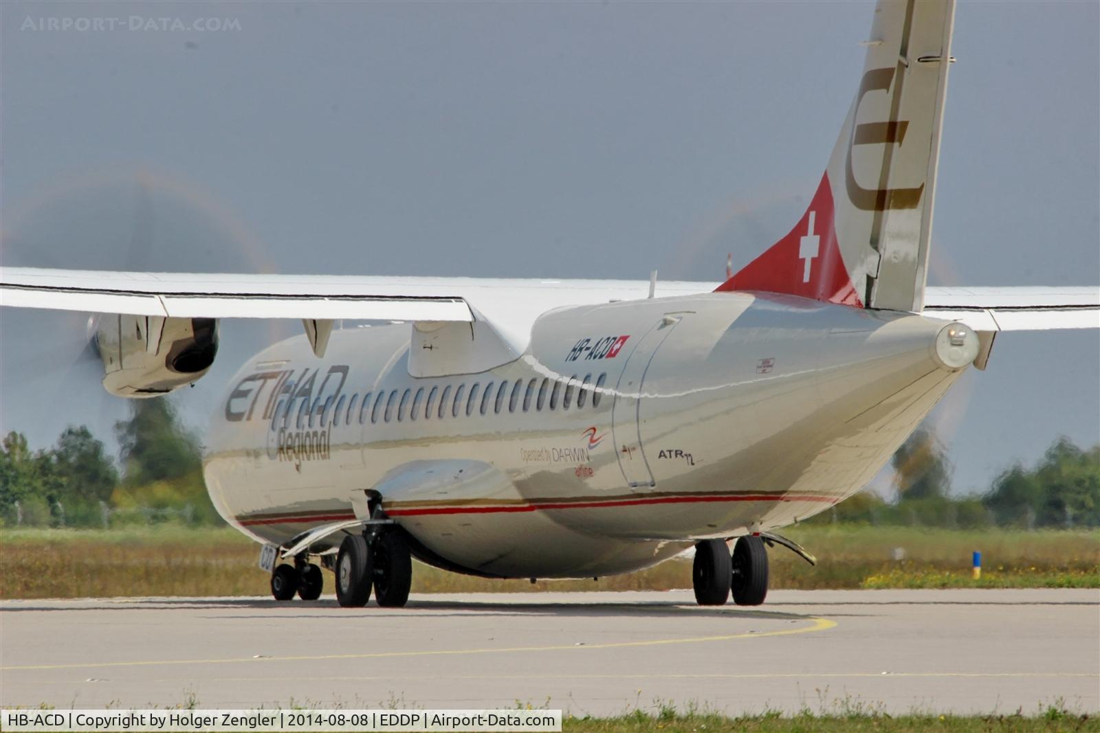 HB-ACD, 2001 ATR 72-212A C/N 668, Via twy Alpha 7 down to holding point 26R....