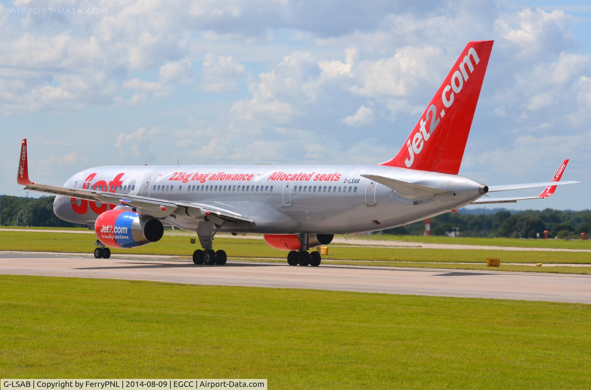 G-LSAB, 1988 Boeing 757-27B C/N 24136, Jet2 B752 starting its take-off run