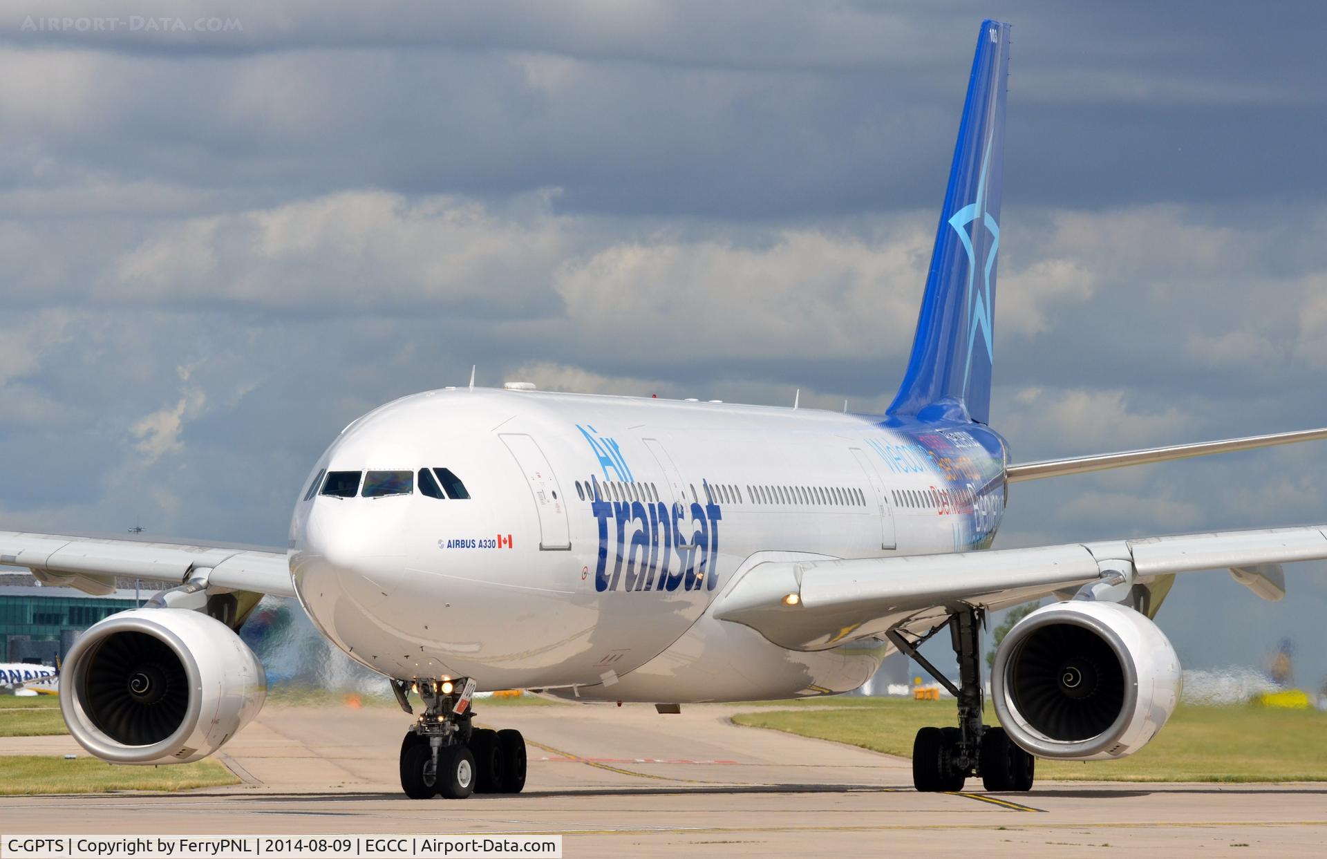 C-GPTS, 2002 Airbus A330-243 C/N 480, Air Transat A332 lining-up at MAN