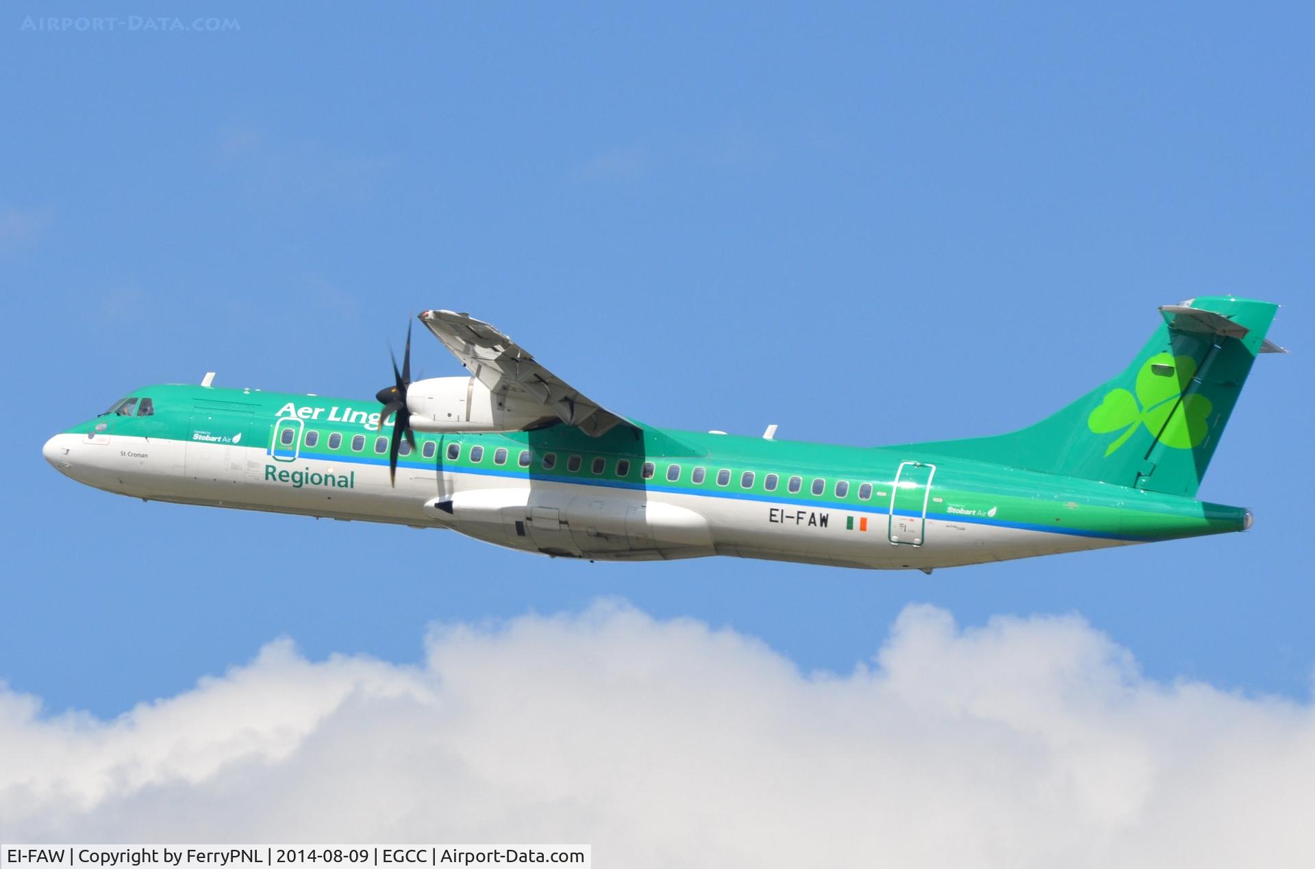 EI-FAW, 2013 ATR 72-600 (72-212A) C/N 1122, Aer Lingus Regional ATR72 taking-off.