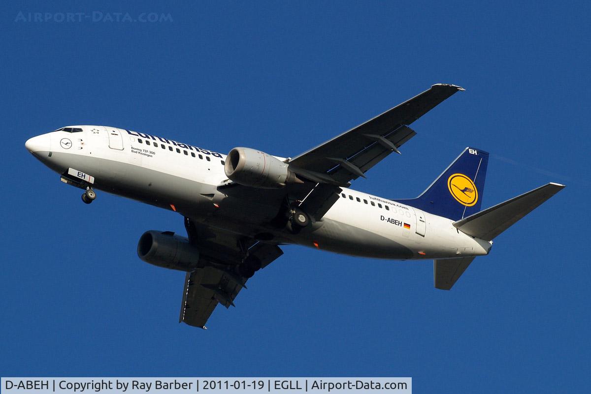 D-ABEH, 1991 Boeing 737-330 C/N 25242, Boeing 737-330 [25242] (Lufthansa) Home~G 19/01/2011. On approach 27R.