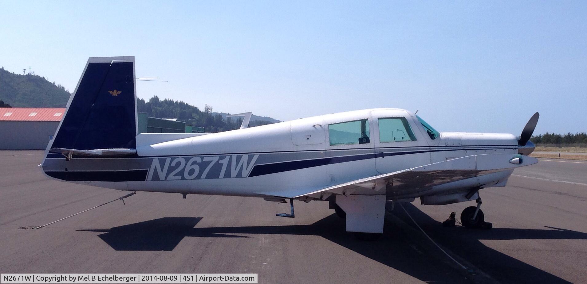 N2671W, 1966 Mooney M20C Ranger C/N 3315, A sunny Saturday on the southern Oregon coast