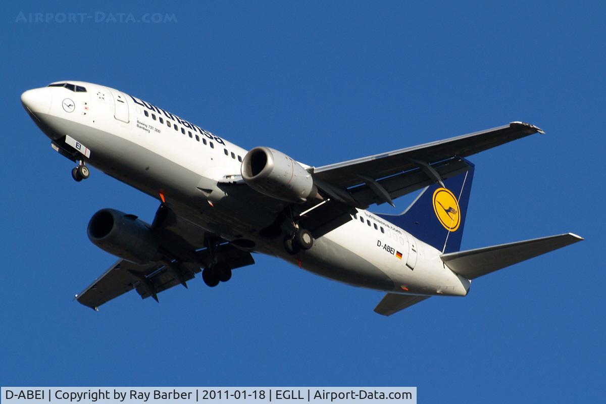 D-ABEI, 1991 Boeing 737-330 C/N 25359, Boeing 737-330 [25359] (Lufthansa) Home~G 18/01/2011. On approach 27R.