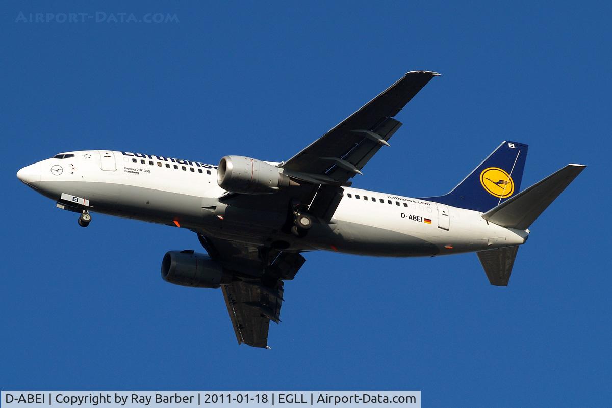 D-ABEI, 1991 Boeing 737-330 C/N 25359, Boeing 737-330 [25359] (Lufthansa) Home~G 18/01/2011. On approach 27R.