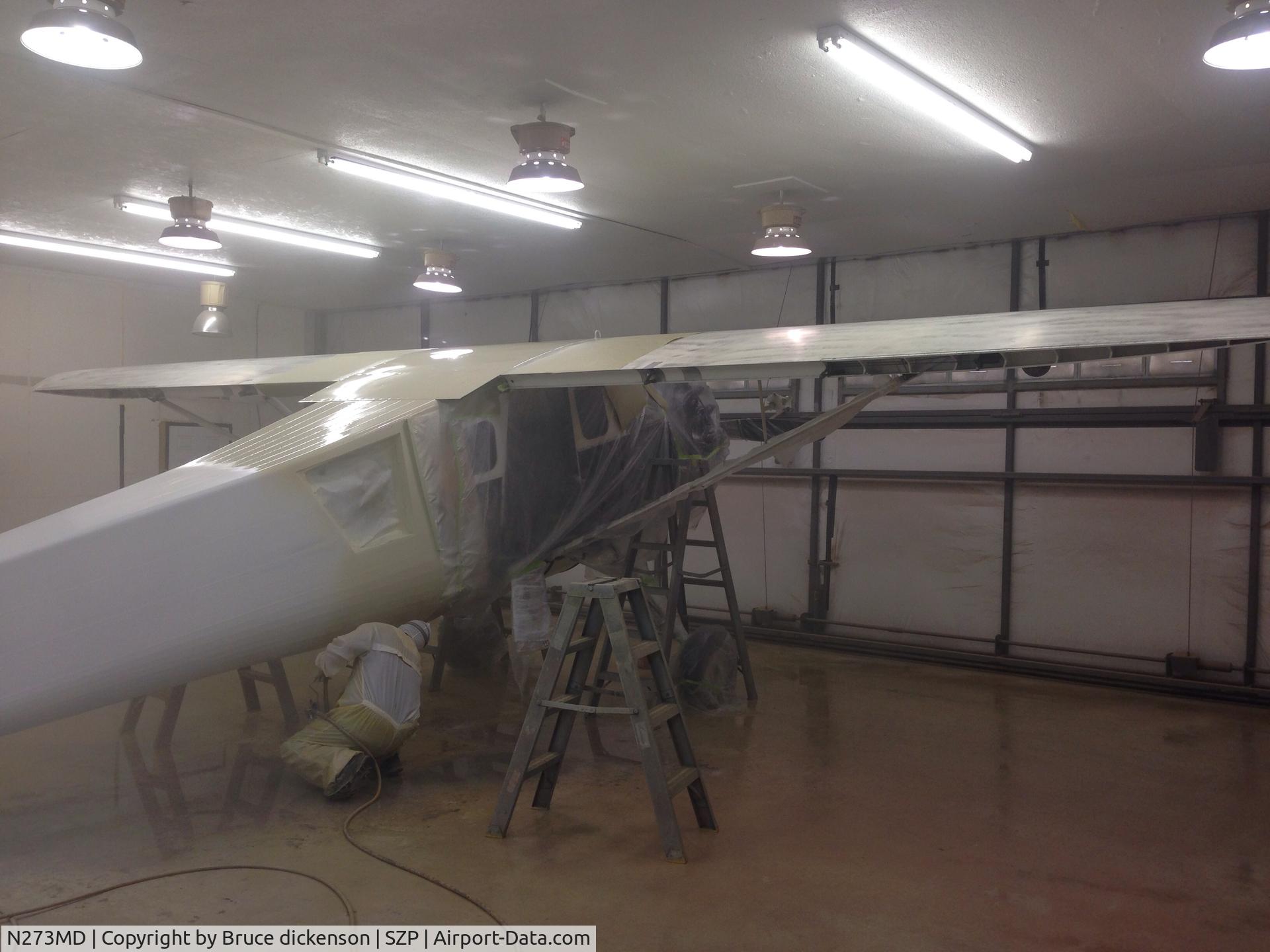 N273MD, 2008 Dickenson Howard DGA-21 (Replicate) C/N 001, Mr D in paint booth