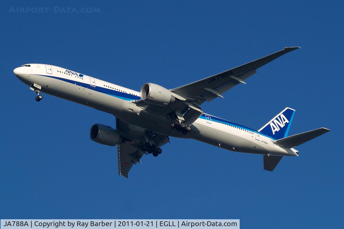 JA788A, 2010 Boeing 777-381/ER C/N 40686, Boeing 777-381ER [40686] (All Nippon Airways) Home~G 21/01/2011. On approach 27R.