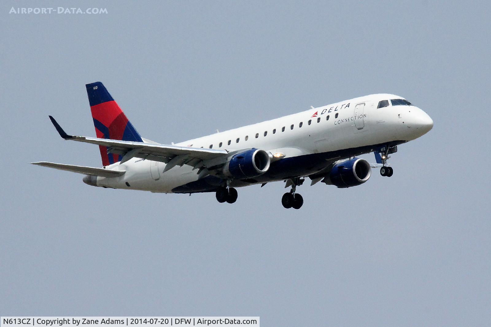 N613CZ, 2008 Embraer 175LR (ERJ-170-200LR) C/N 17000203, At DFW Airport