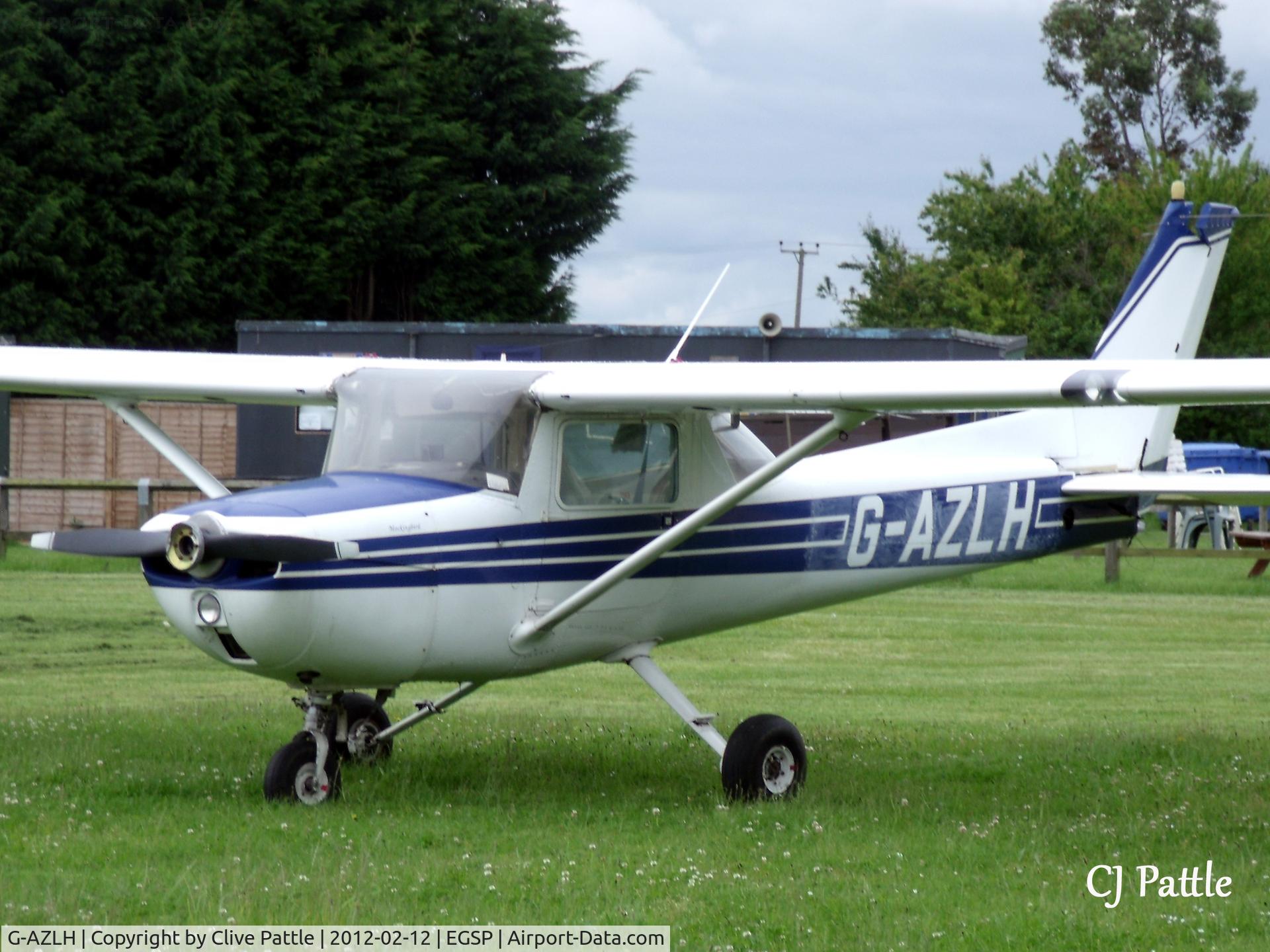 G-AZLH, 1971 Reims F150L C/N 0757, Out to graze at Peterborough/Sibson