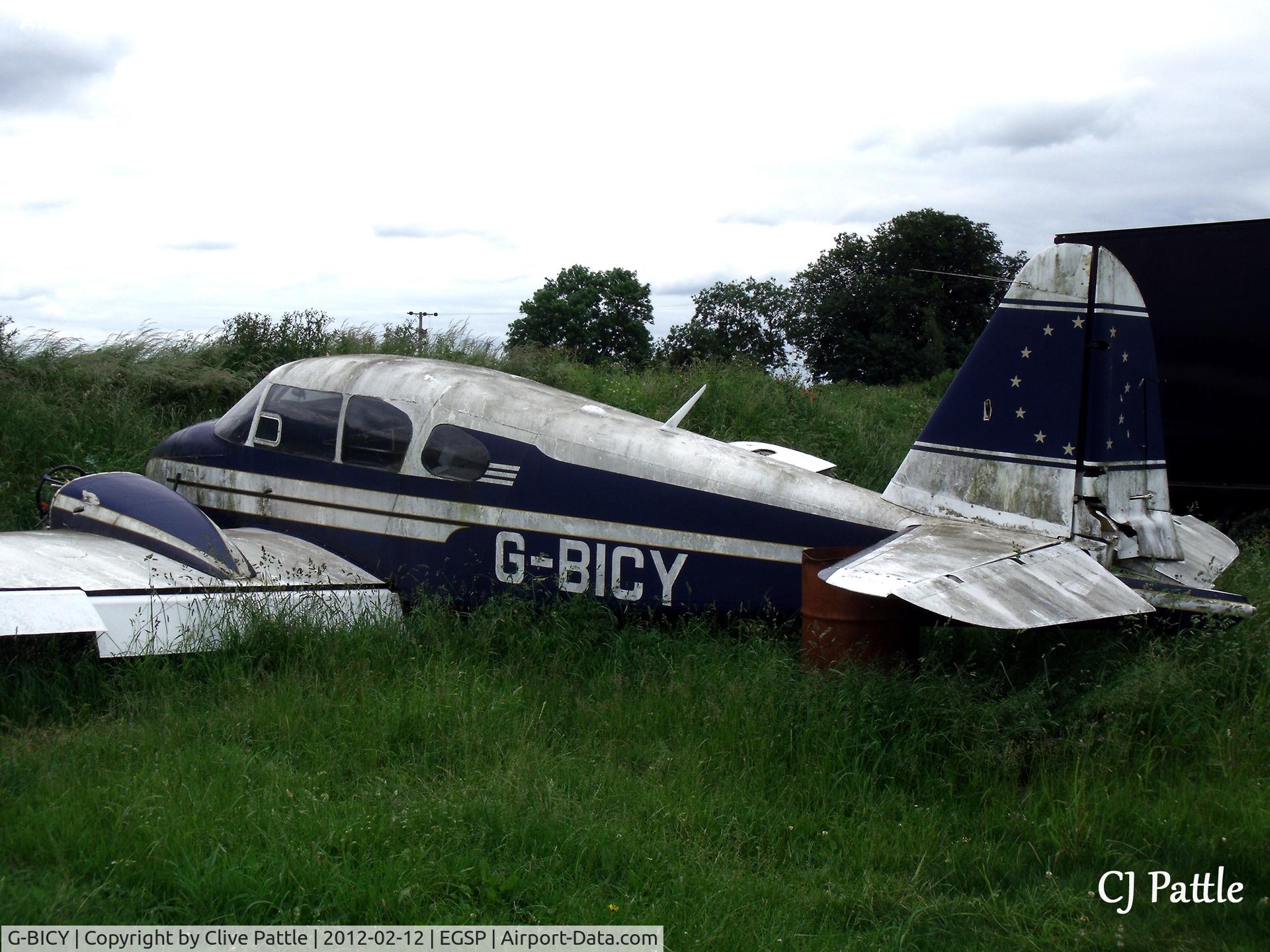 G-BICY, 1960 Piper PA-23-160 Apache C/N 23-1640, Seen better days at Peterborough/Sibson