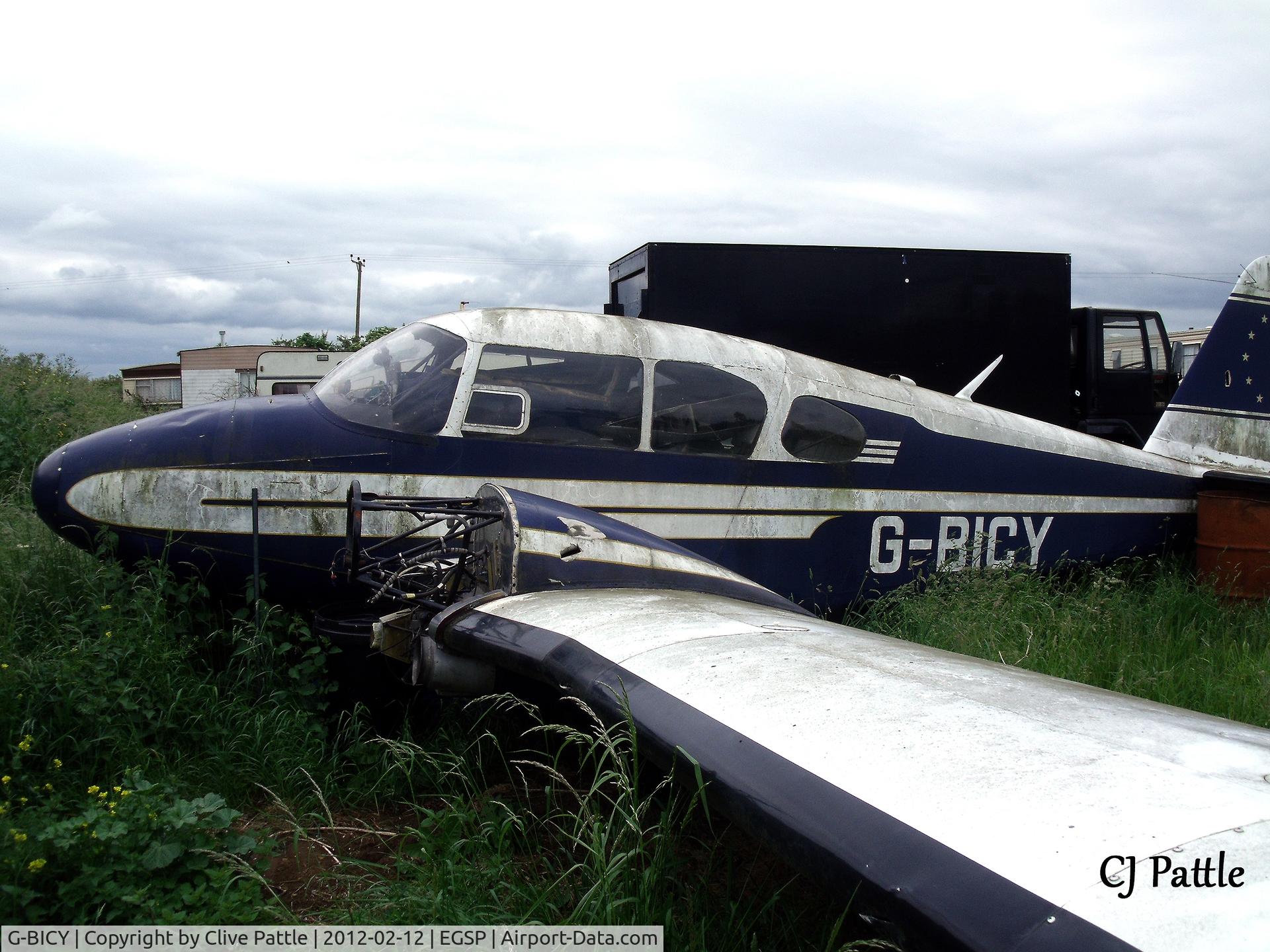 G-BICY, 1960 Piper PA-23-160 Apache C/N 23-1640, Dying in the undergrowth at Peterborough/Sibson